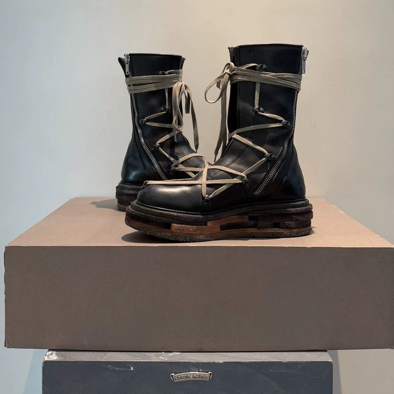 Rick Owens rick owens Main line high-top building block sole five-awn Size US 8 / EU 41 - 4 Thumbnail