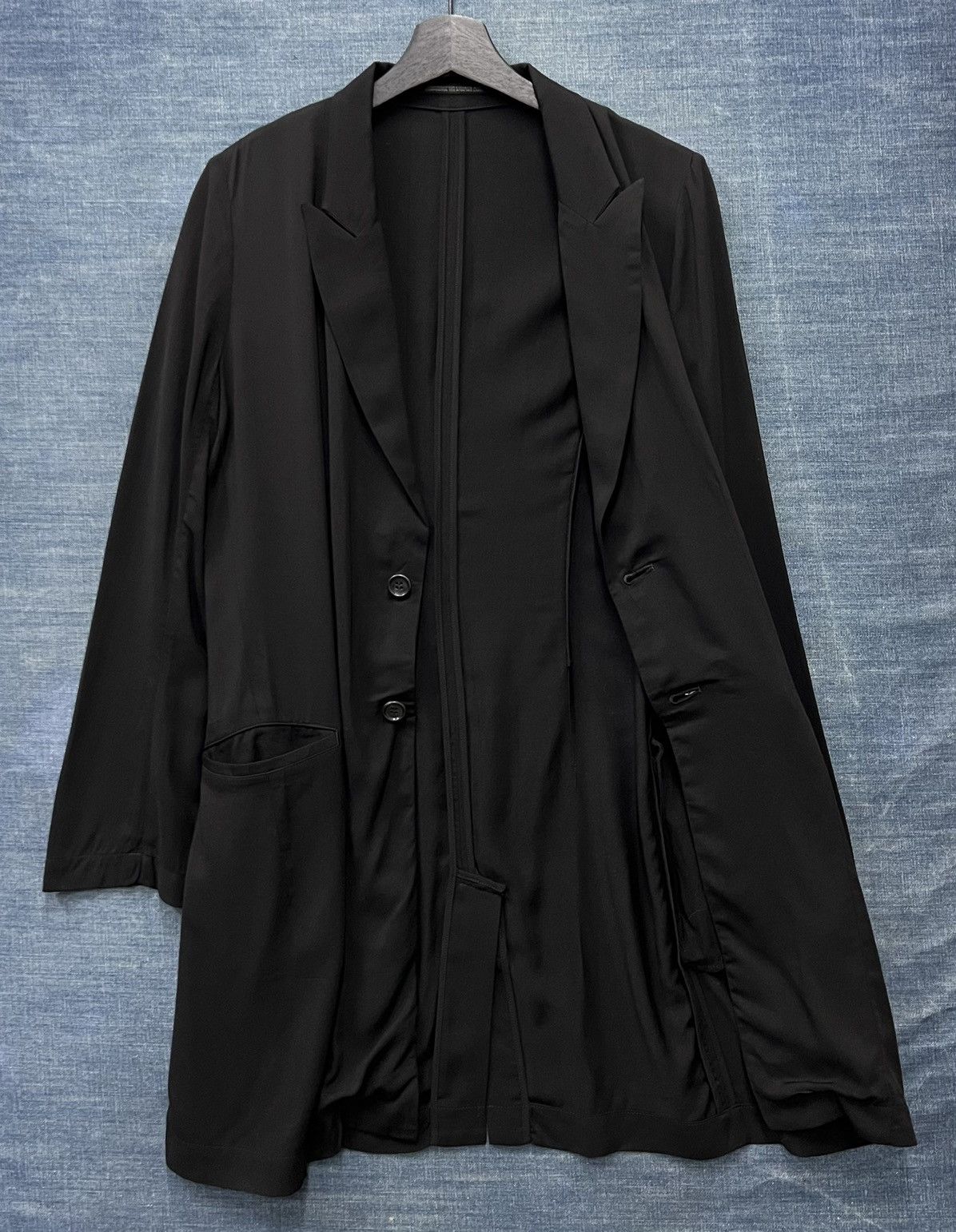 Yohji Yamamoto SS2019 YOHJI YAMAMOTO LONG JACKET Size M / US 6-8 / IT 42-44 - 3 Thumbnail