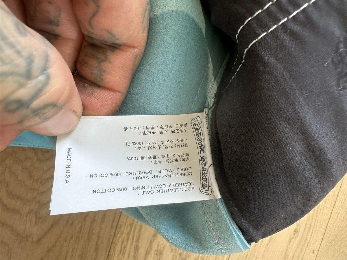 Chrome Hearts CHROME HEARTS NEW TURQUOISE LEATHER SHORTS 36 38 XXXL Size US 36 / EU 52 - 9 Thumbnail