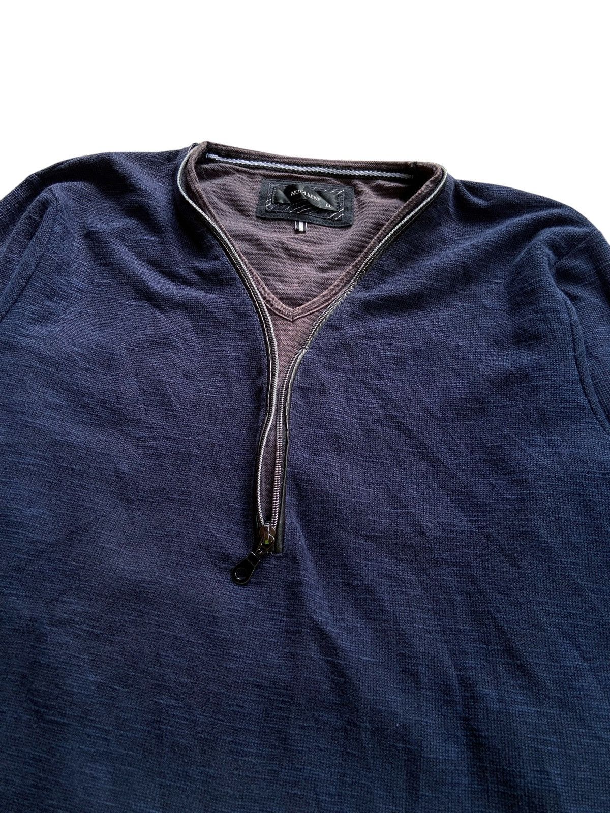 Japanese Brand JAPANESE NOTA BENE DOUBLE LAYER ZIP LONG SLEEVE Size US L / EU 52-54 / 3 - 3 Thumbnail