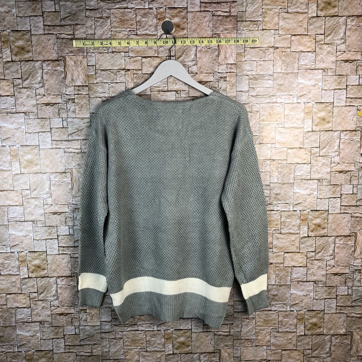 Homespun Knitwear × Japanese Brand Choco Raffine Grey Knitwear #A1220 Size M / US 6-8 / IT 42-44 - 11 Thumbnail