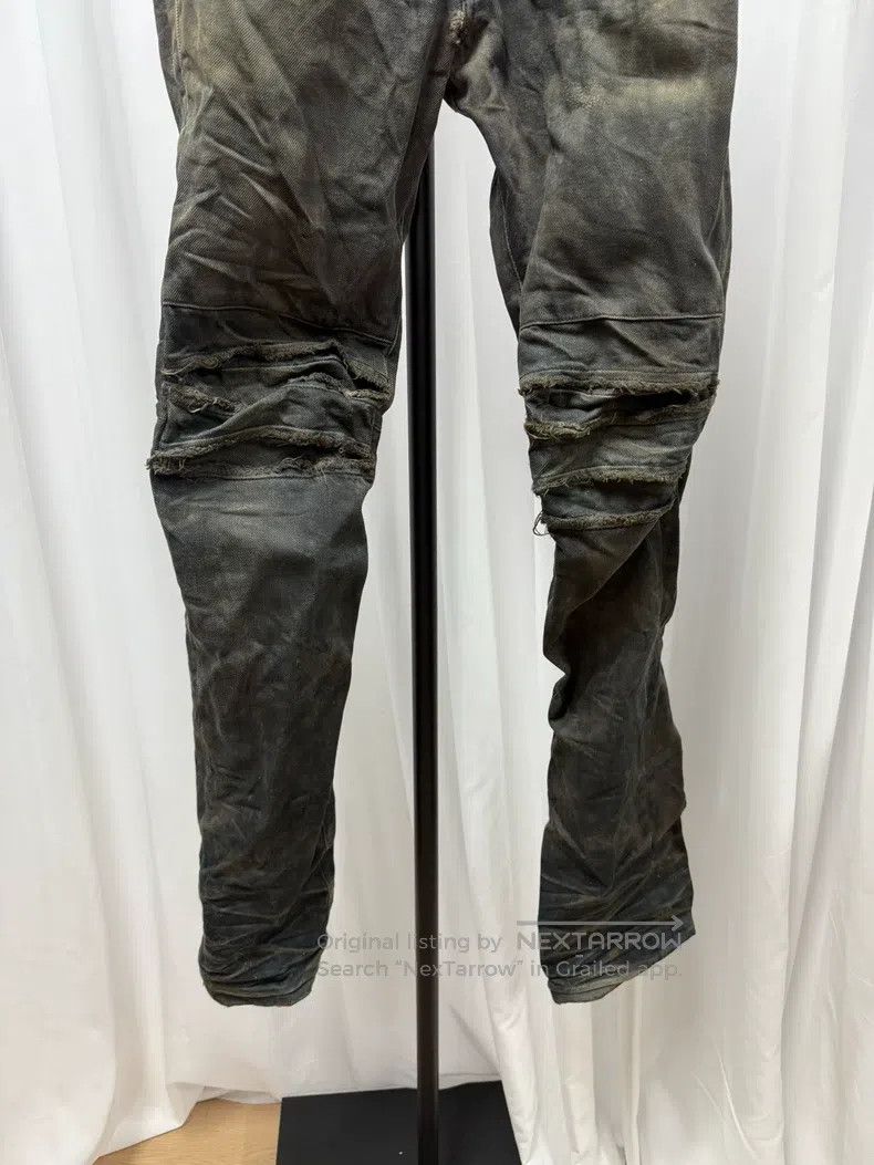 Julius Julius Peak Blue Clay Dye Crooked Sword Creased Trousers Size US 27 - 3 Thumbnail