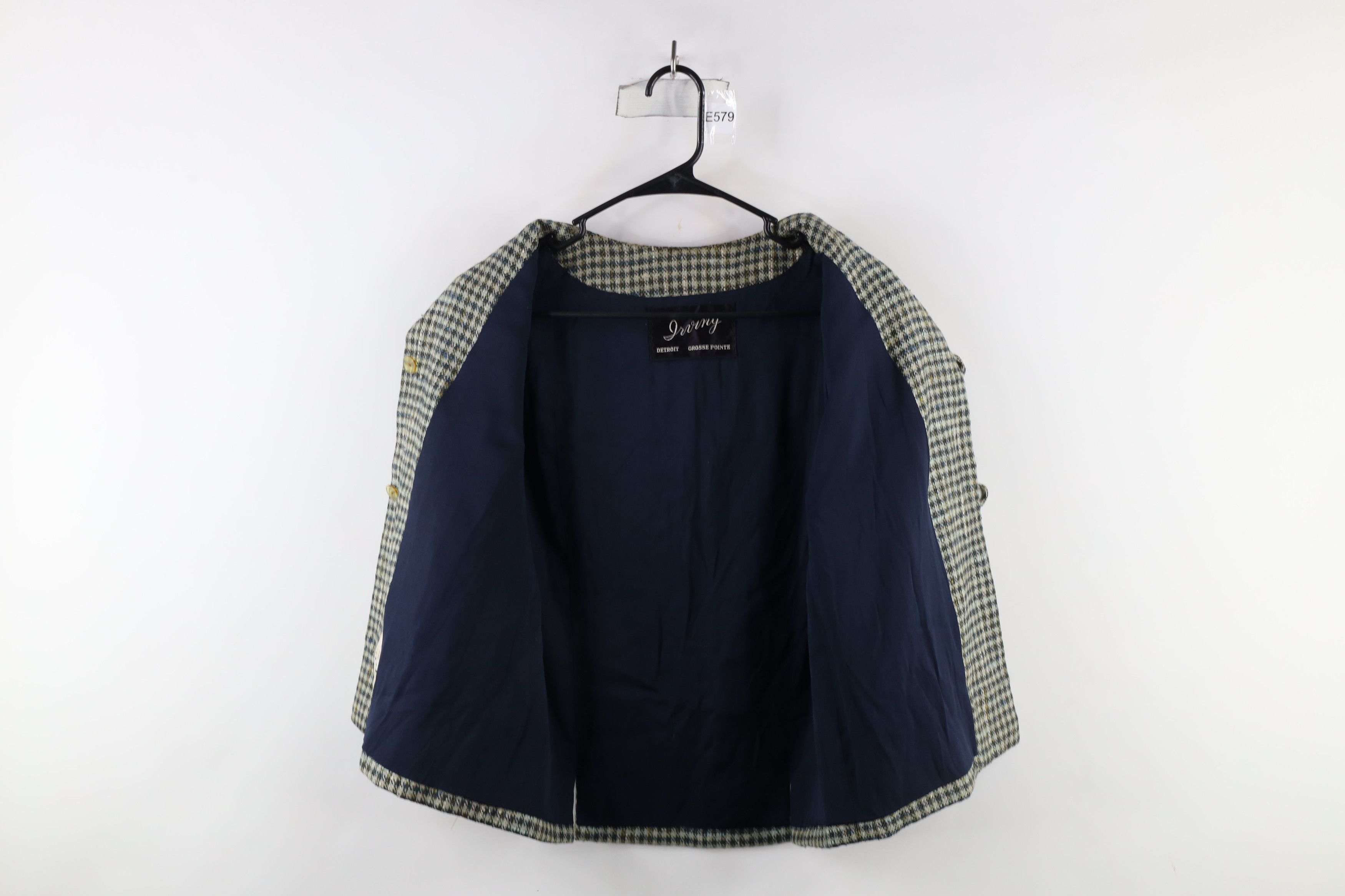 Vintage Vintage 50s Rockabilly Wool Tweed Blazer Jacket USA Size L / US 10 / IT 46 - 4 Thumbnail