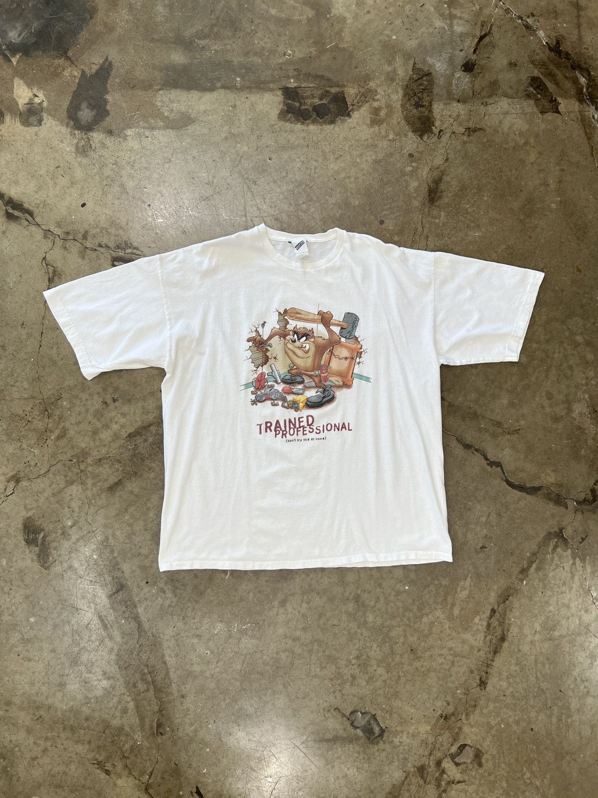 Warner Bros Vintage Looney Tunes Taz Trained Professional Tee XXL Size US XXL / EU 58 / 5 - 2 Thumbnail