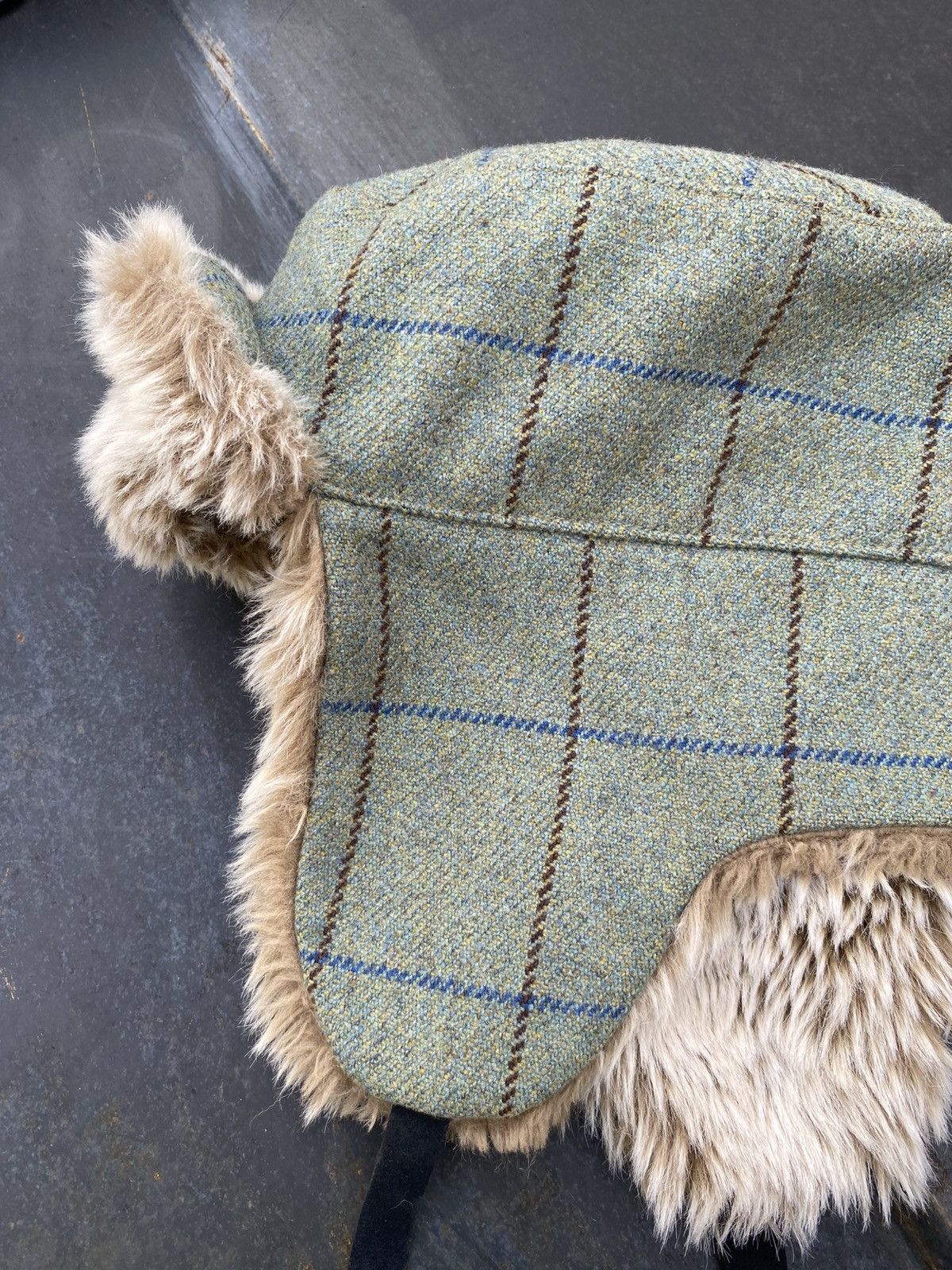 Vintage Ushanka Fuzzy Faur Fux y2k vintage japanese hat Size ONE SIZE - 2 Thumbnail