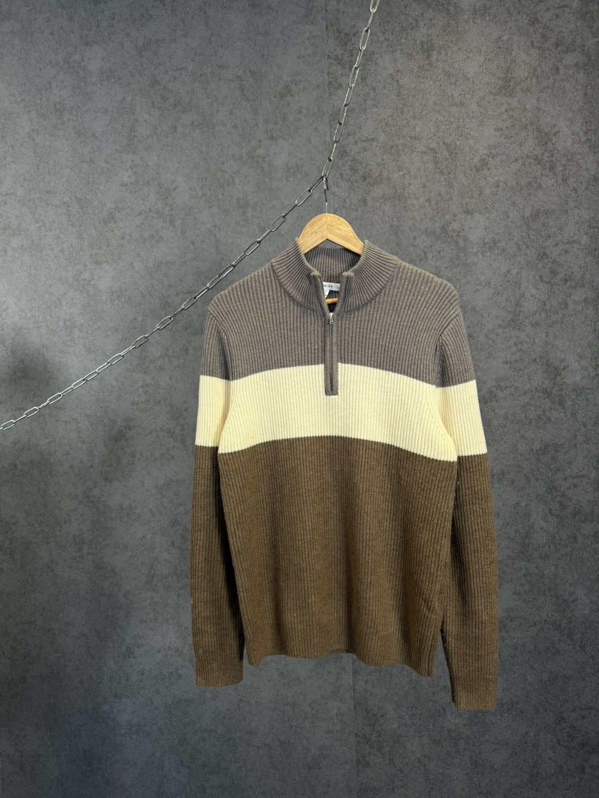Reiss Reiss designer 1/3 zip sweater Size US M / EU 48-50 / 2 - 1 Thumbnail