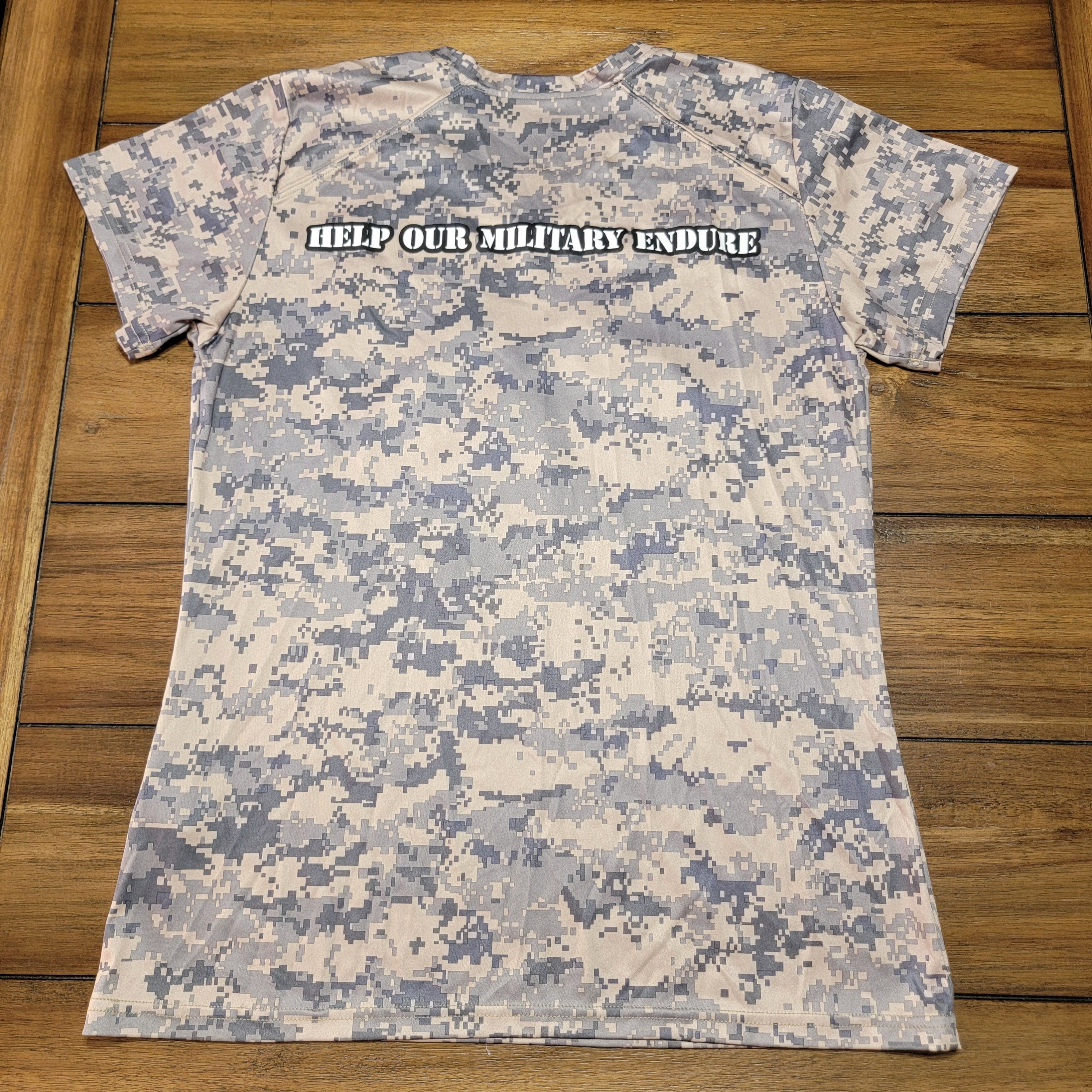 Other Badger SS V-Neck "Home Help Our Military Endure" -Ladies Med Size M / US 6-8 / IT 42-44 - 3 Thumbnail