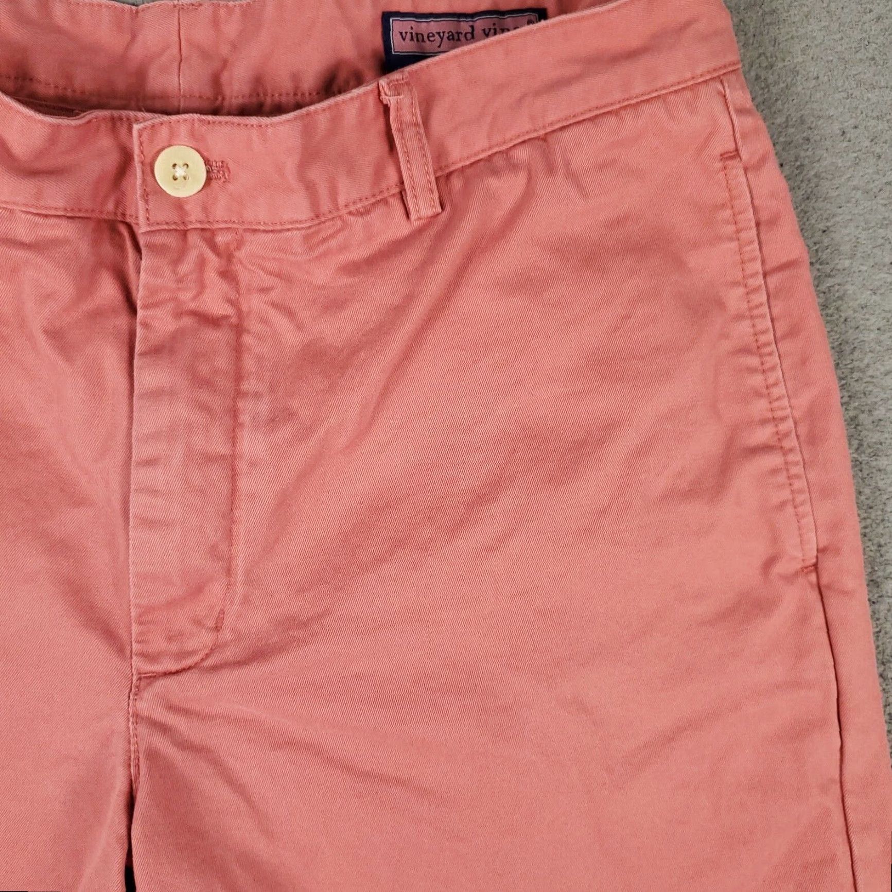 Vineyard Vines VINEYARD VINES Shorts Mens 35 Chino Flat Front Casual Dress Blue Spring Summer Fall Winter Size US 35 - 2 Thumbnail