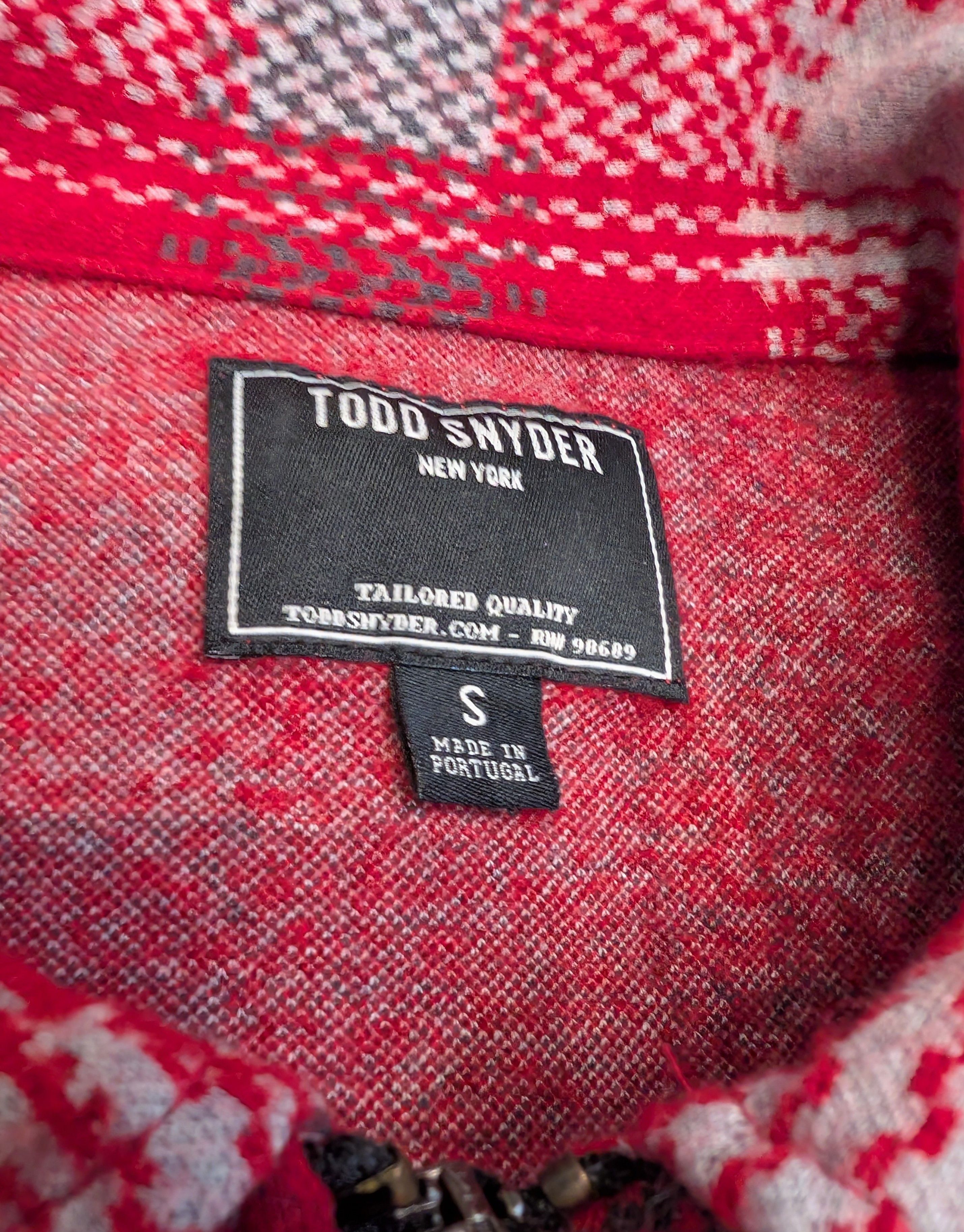 Todd Snyder Todd Snyder Palaid 1/4 Zip Flannel Shirt Made in Portugal Size US S / EU 44-46 / 1 - 3 Thumbnail