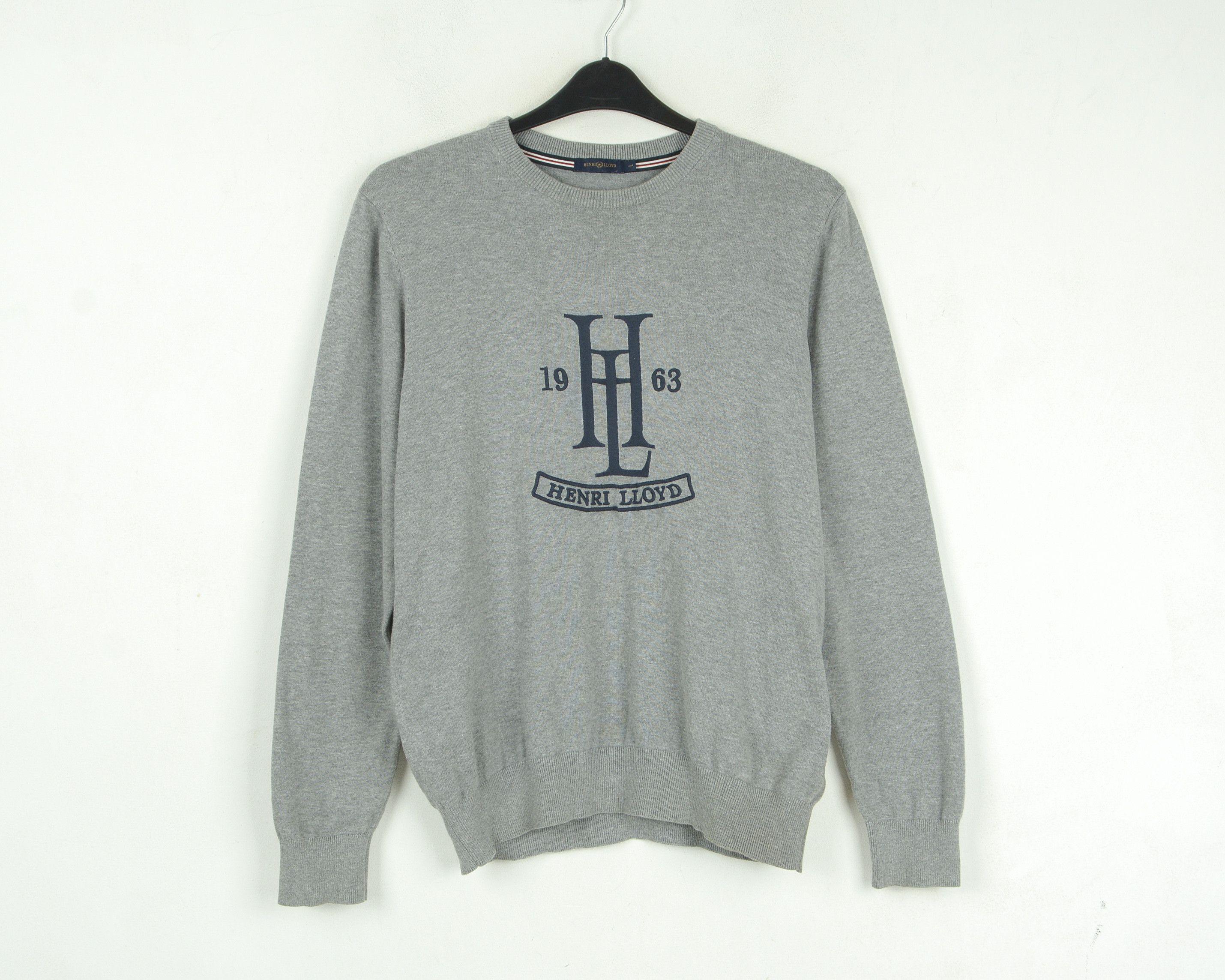 Henri Lloyd Jumper Pullover L Sweater Embroidery Crew Neck Cotton Casual Size US L / EU 52-54 / 3 - 1 Thumbnail