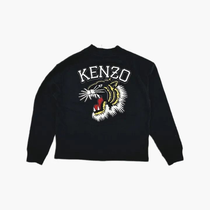 Kenzo KENZO Black Letter Tiger Pattern Cardigan -2507 Size US XXL / EU 58 / 5 - 3 Thumbnail