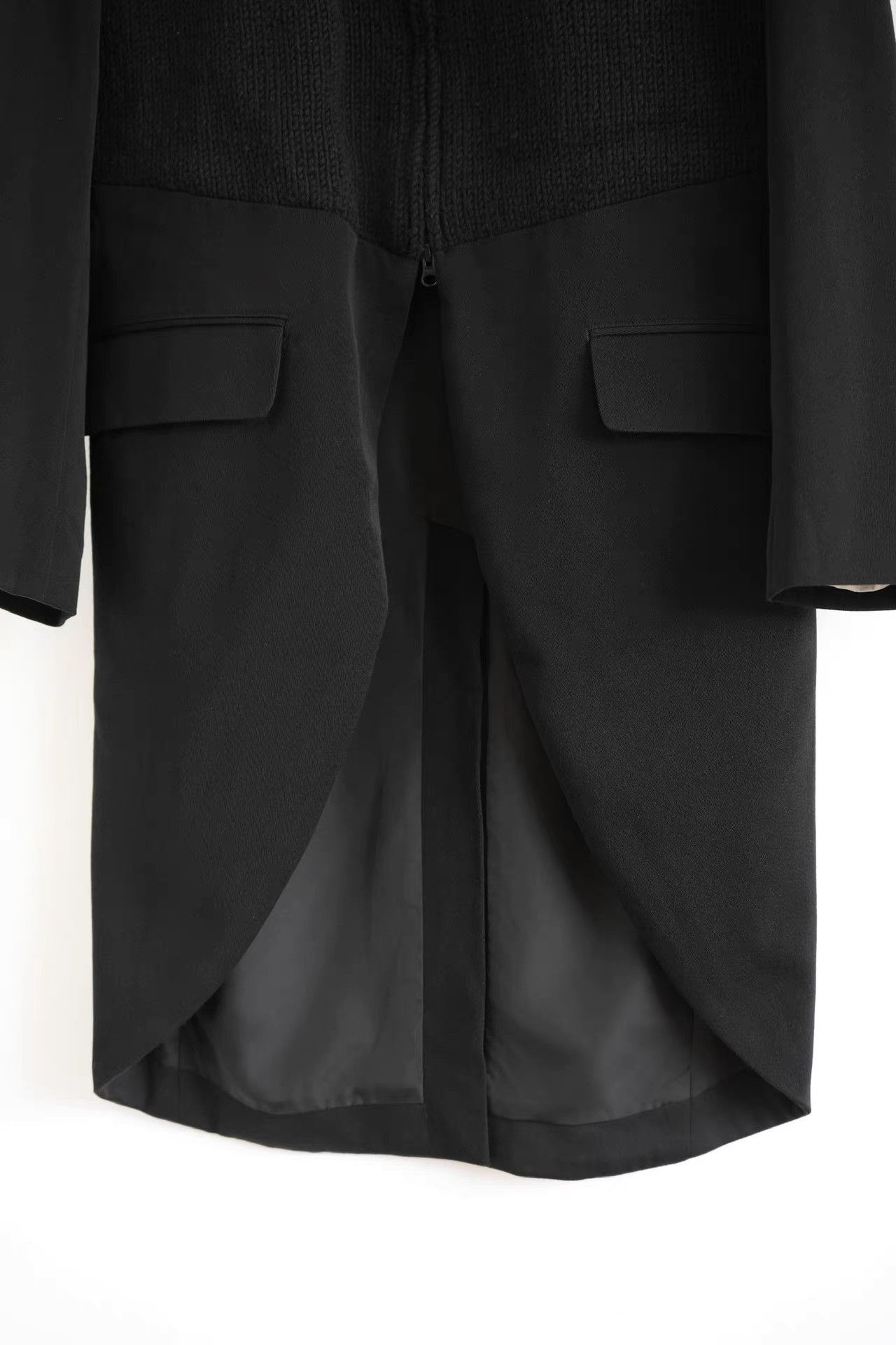 Yohji Yamamoto Yohji Yamamoto 07aw Zip Panel Tail Coat K4 Size US M / EU 48-50 / 2 - 6 Thumbnail
