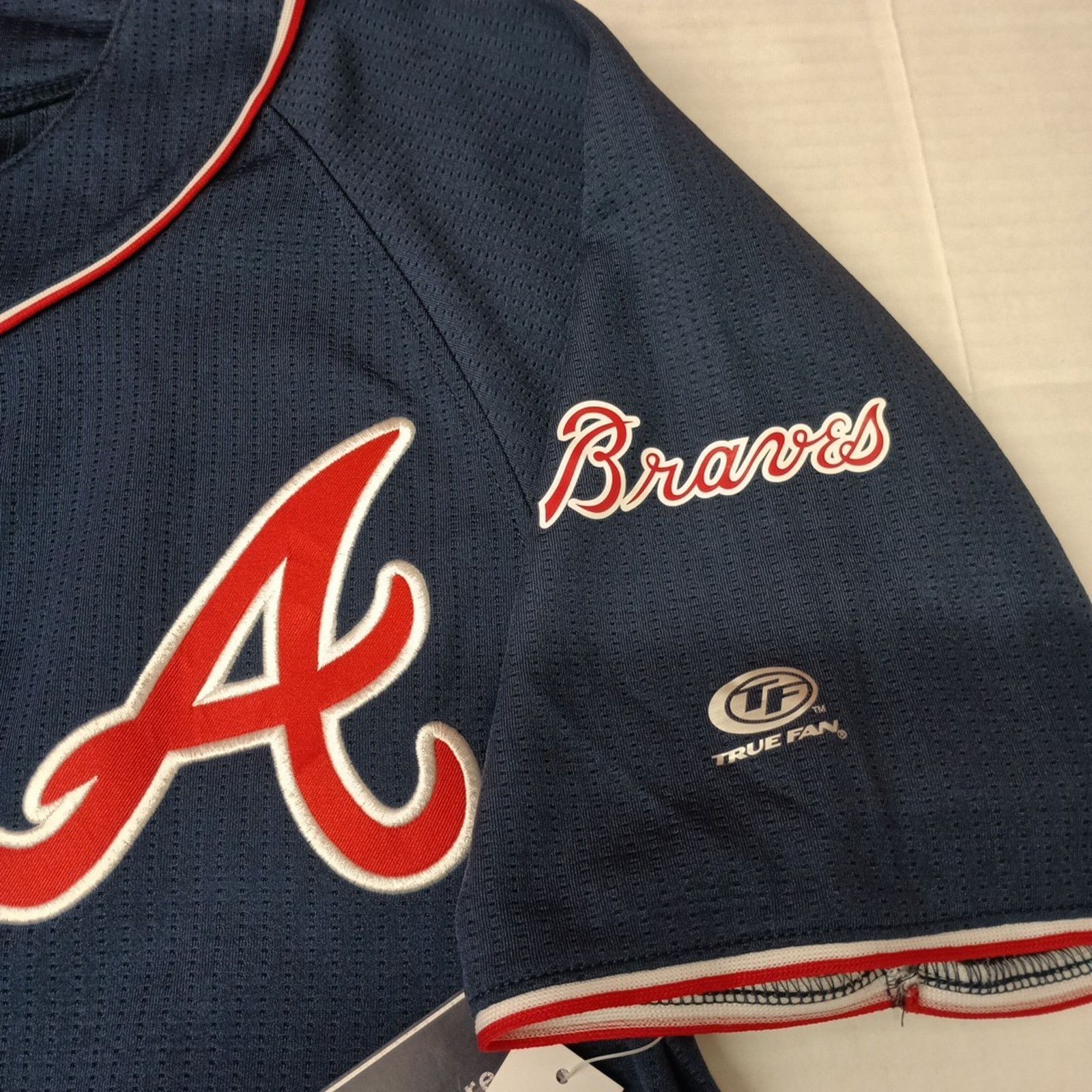 Other Atlanta Braves Jersey Adult M Medium Blue Red MLB Baseball Size US M / EU 48-50 / 2 - 4 Thumbnail
