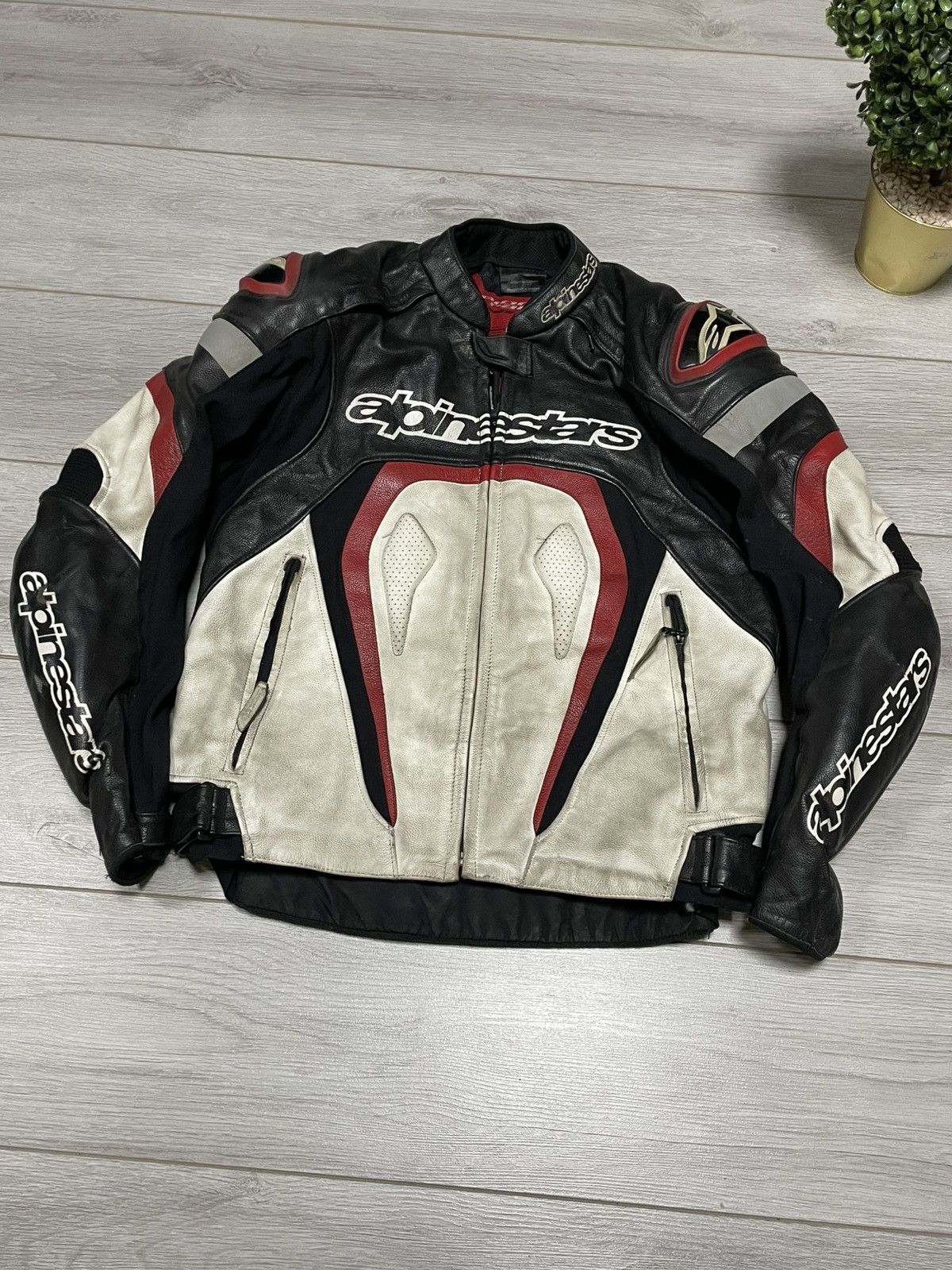Alpinestars Alpinestars leather jacket big jacket protect lined Size US S / EU 44-46 / 1 - 3 Thumbnail