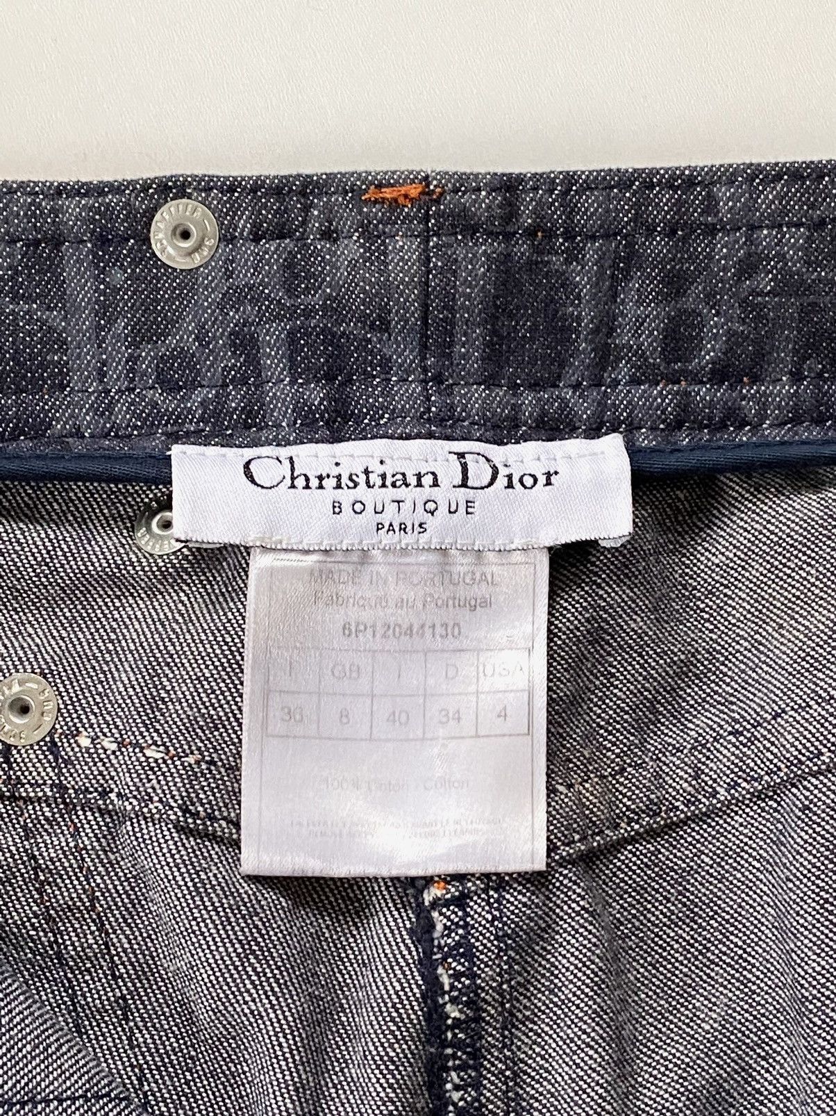 Dior 🔥F/W06 Dior by John Galliano Oblique Flight Monogram Jeans Size 27" / US 4 / IT 40 - 14 Thumbnail