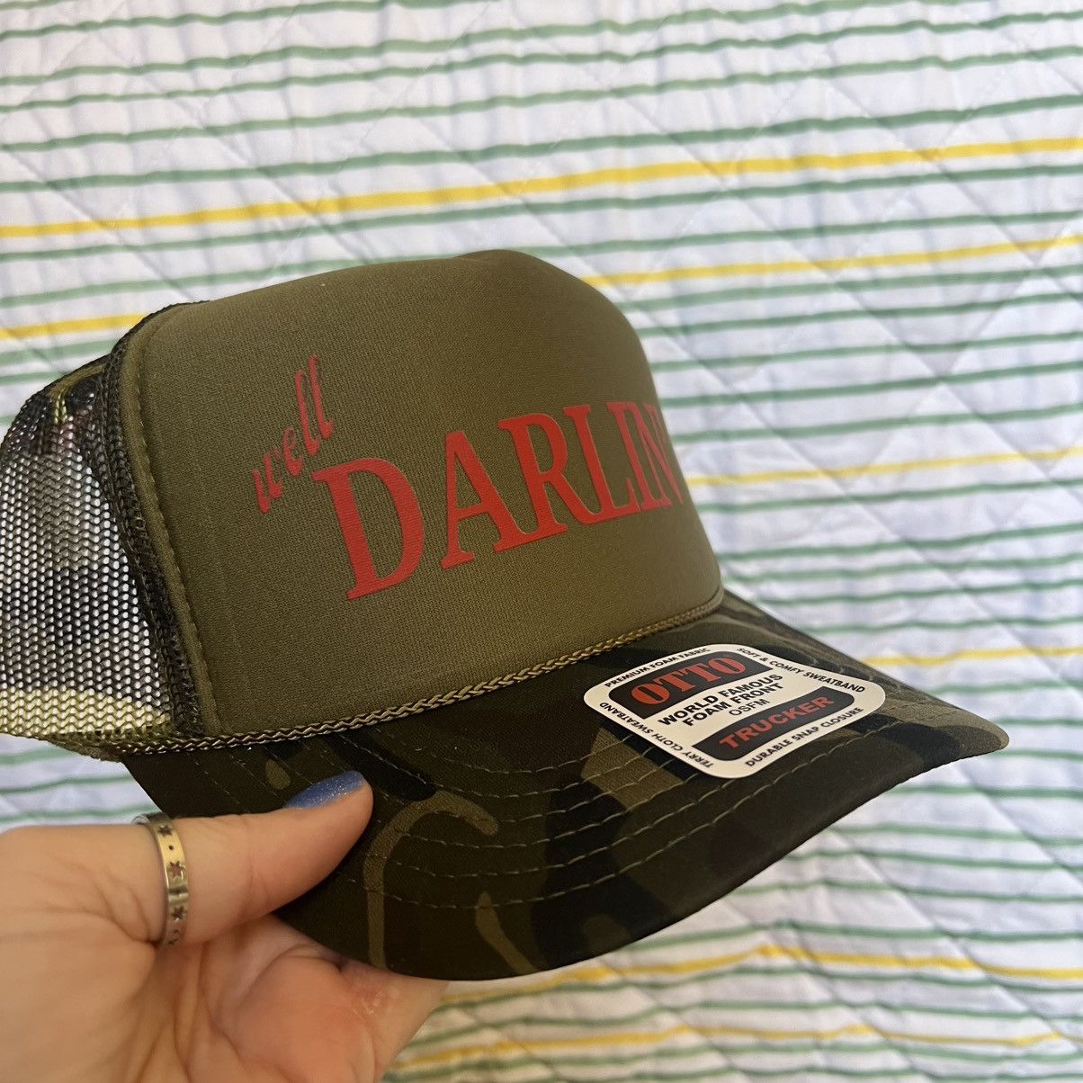 Otto Darlin country western trucker hat Size ONE SIZE - 2 Thumbnail