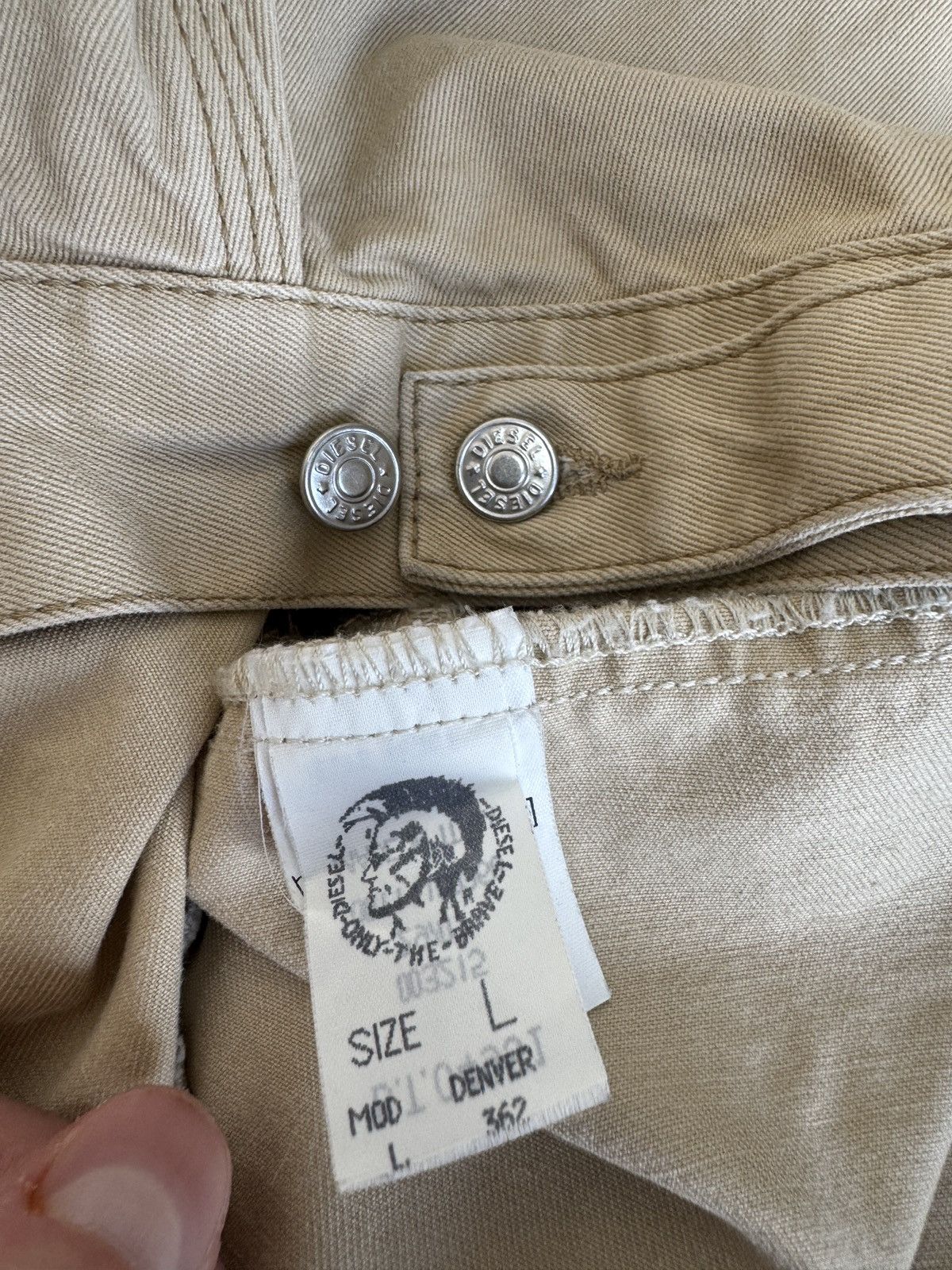 Diesel Diesel Industry vintage bomber denim trucker jacket beige Size US L / EU 52-54 / 3 - 7 Thumbnail