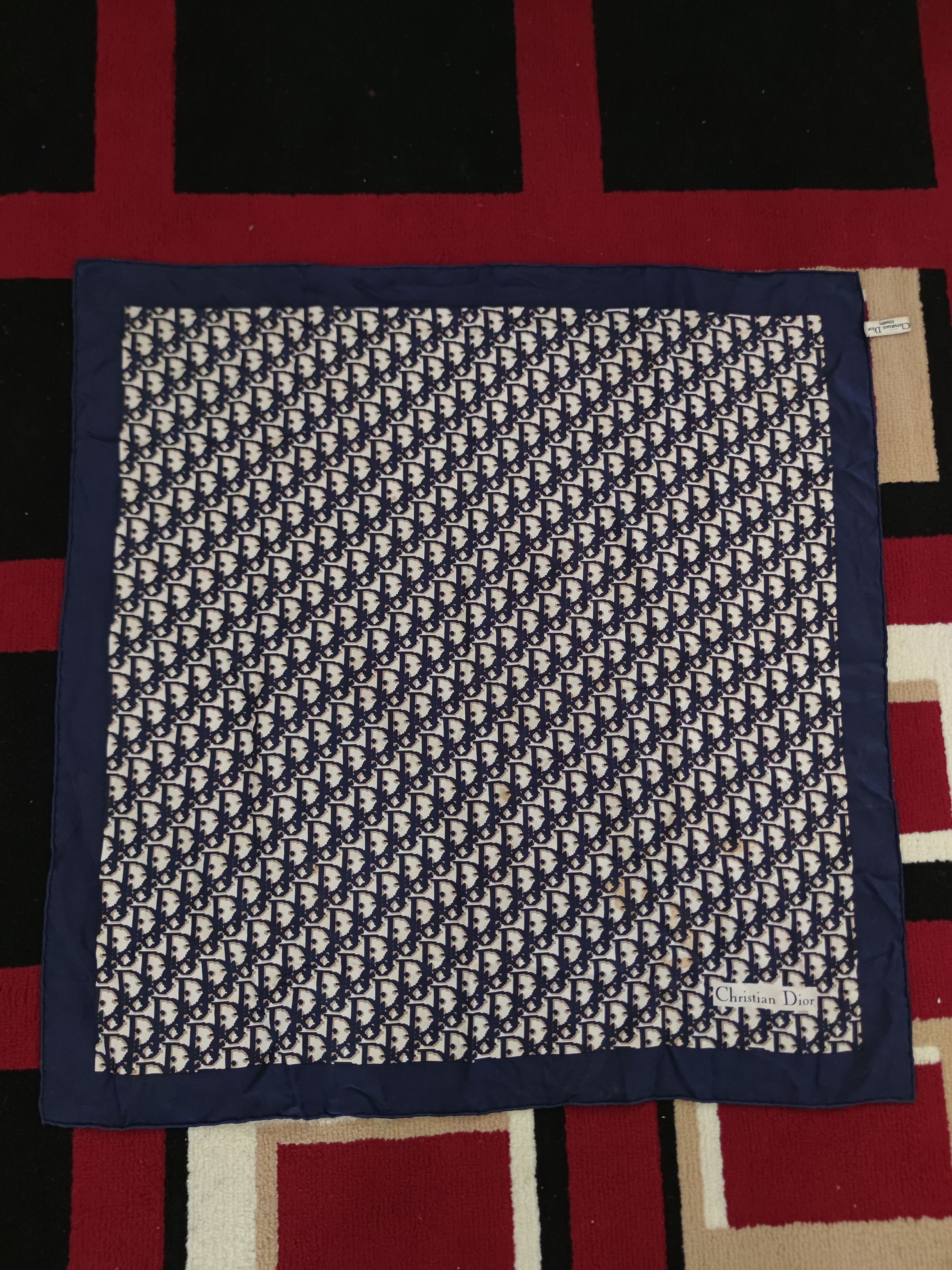 Dior Vintage Christian Dior Monogram Silk Scarf Size ONE SIZE - 1 Thumbnail