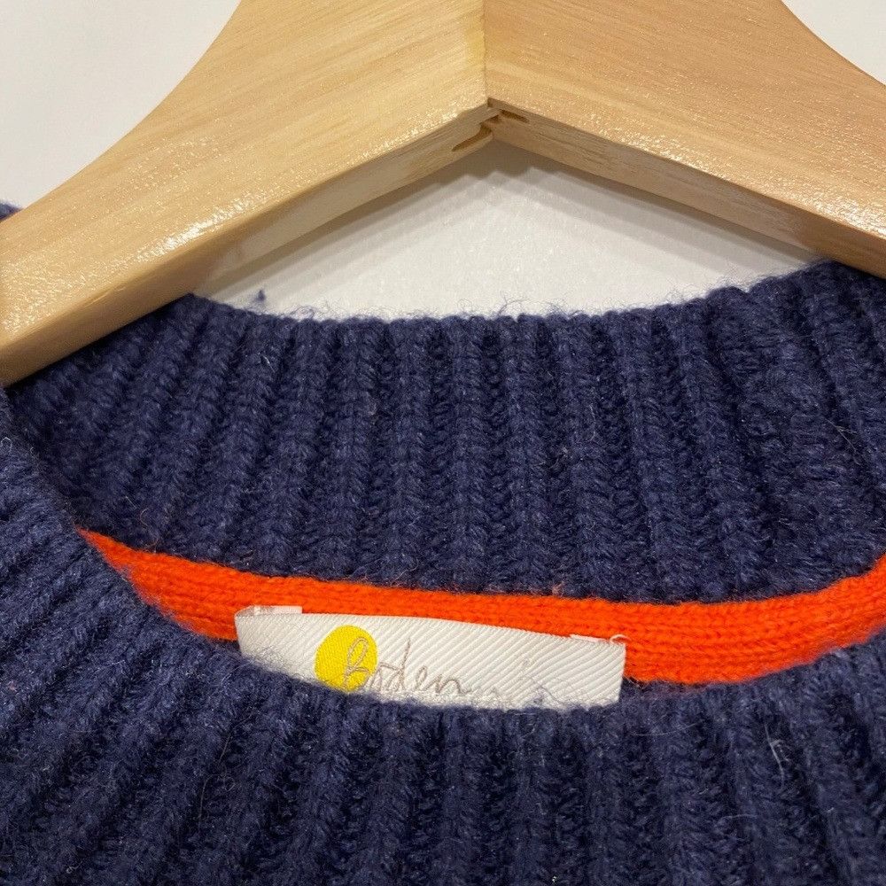 Boden Boden Wool and Cotton Blend Mock Neck Navy Sweater XS Size XS / US 0-2 / IT 36-38 - 4 Thumbnail