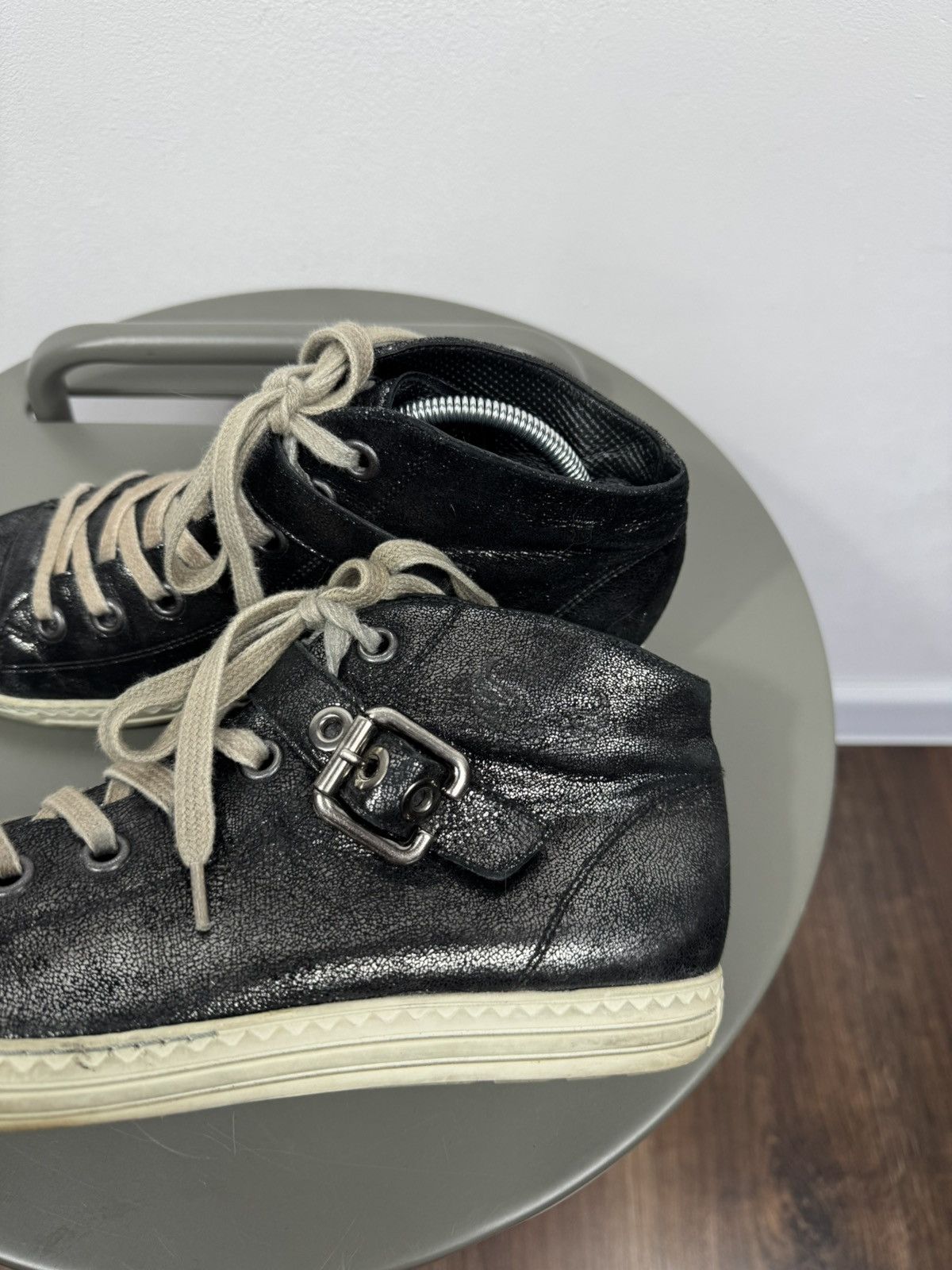 Other Paul Green Black High Top Sneakers Buckle Shoes 39 Size US 8 / IT 38 - 7 Thumbnail
