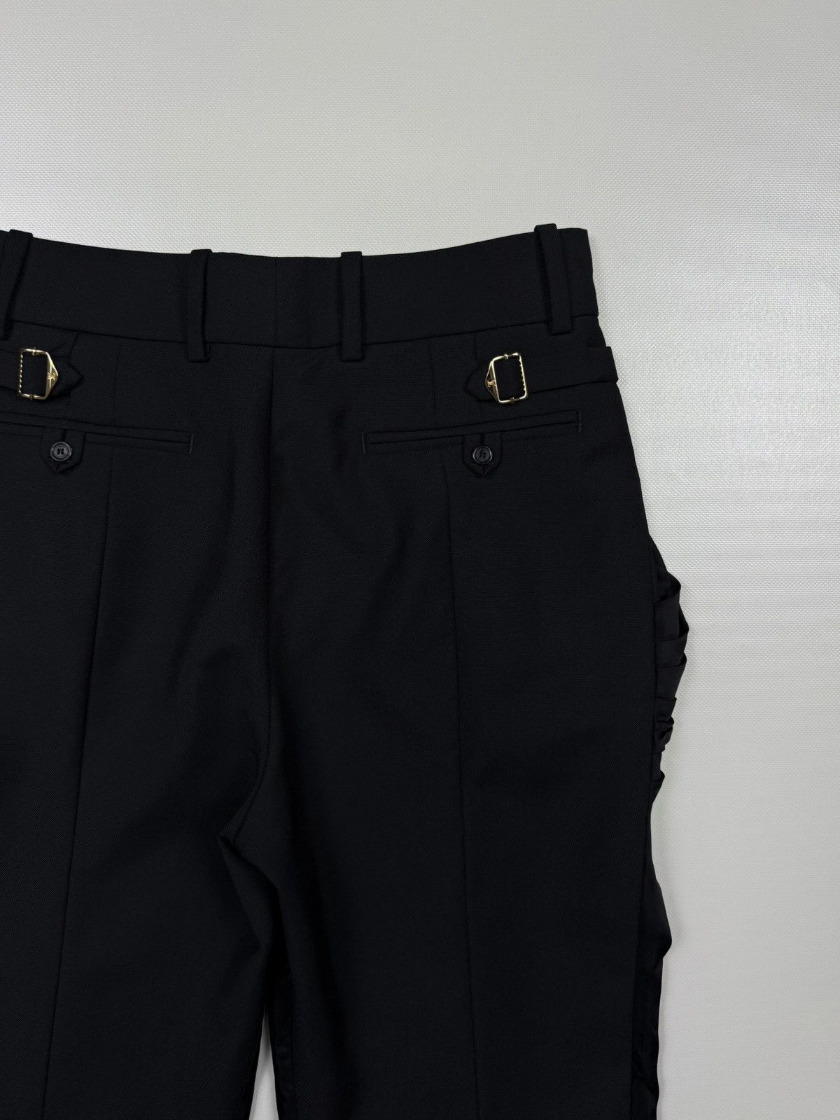 Louis Vuitton Louis Vuitton Women’s Wool Cupro Viscose Black Capri Pants Size 26" / US 2 / IT 38 - 8 Thumbnail