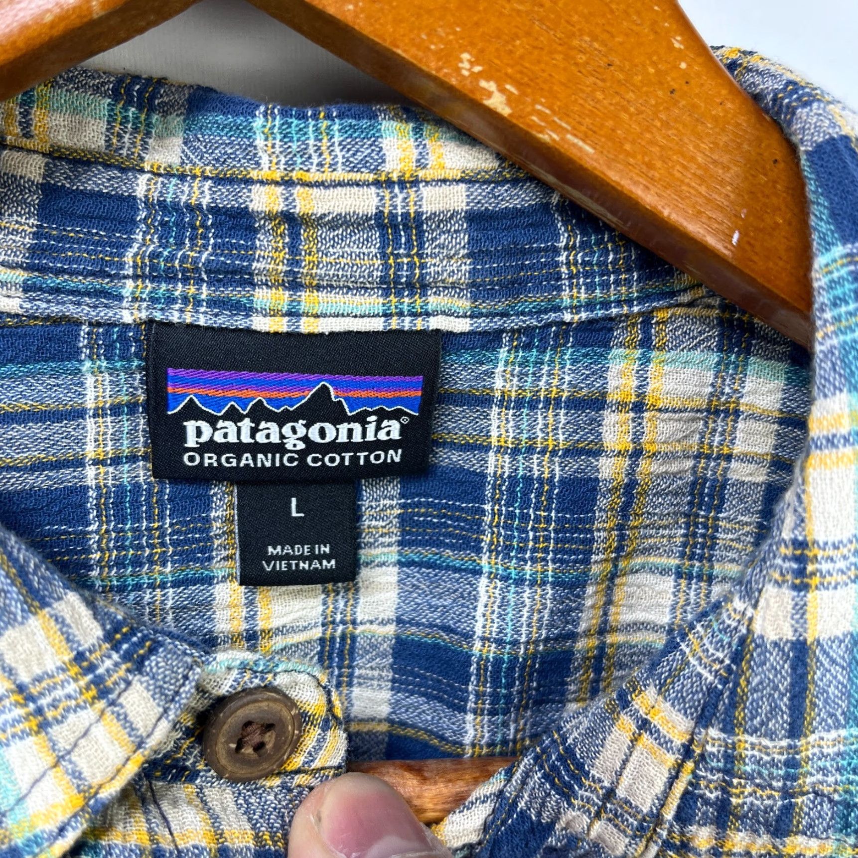 Patagonia VINTAGE Patagonia Plaid Button Up Organic Cotton Shirt Large Size US L / EU 52-54 / 3 - 4 Thumbnail