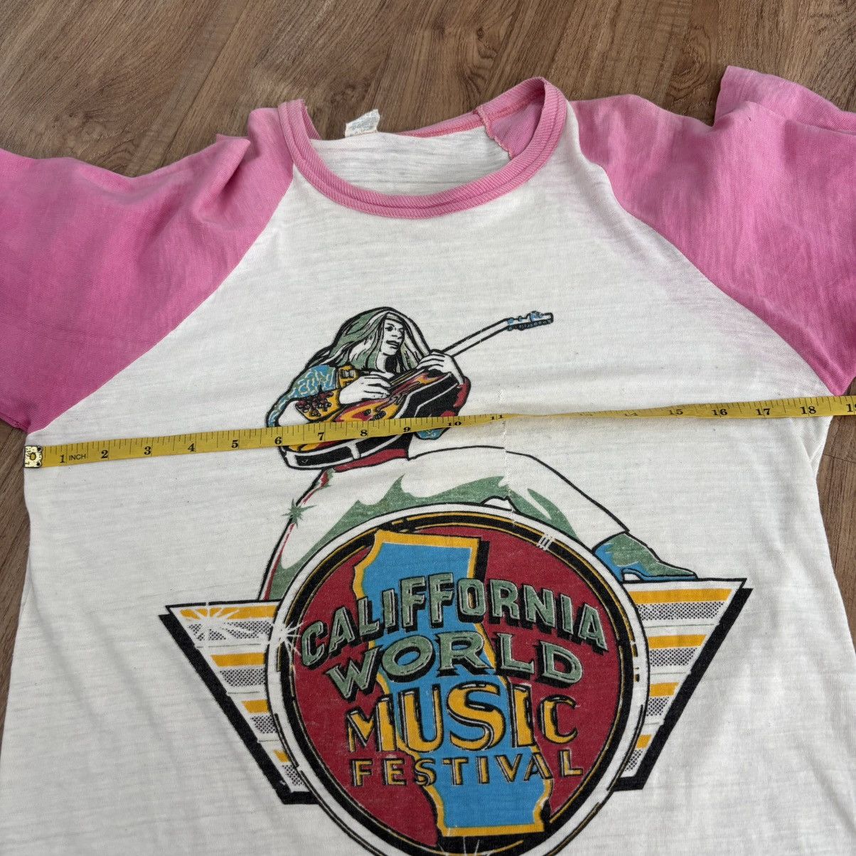 Band Tees Vintage 70’s California World Music Festival Shirt Size US S / EU 44-46 / 1 - 12 Thumbnail