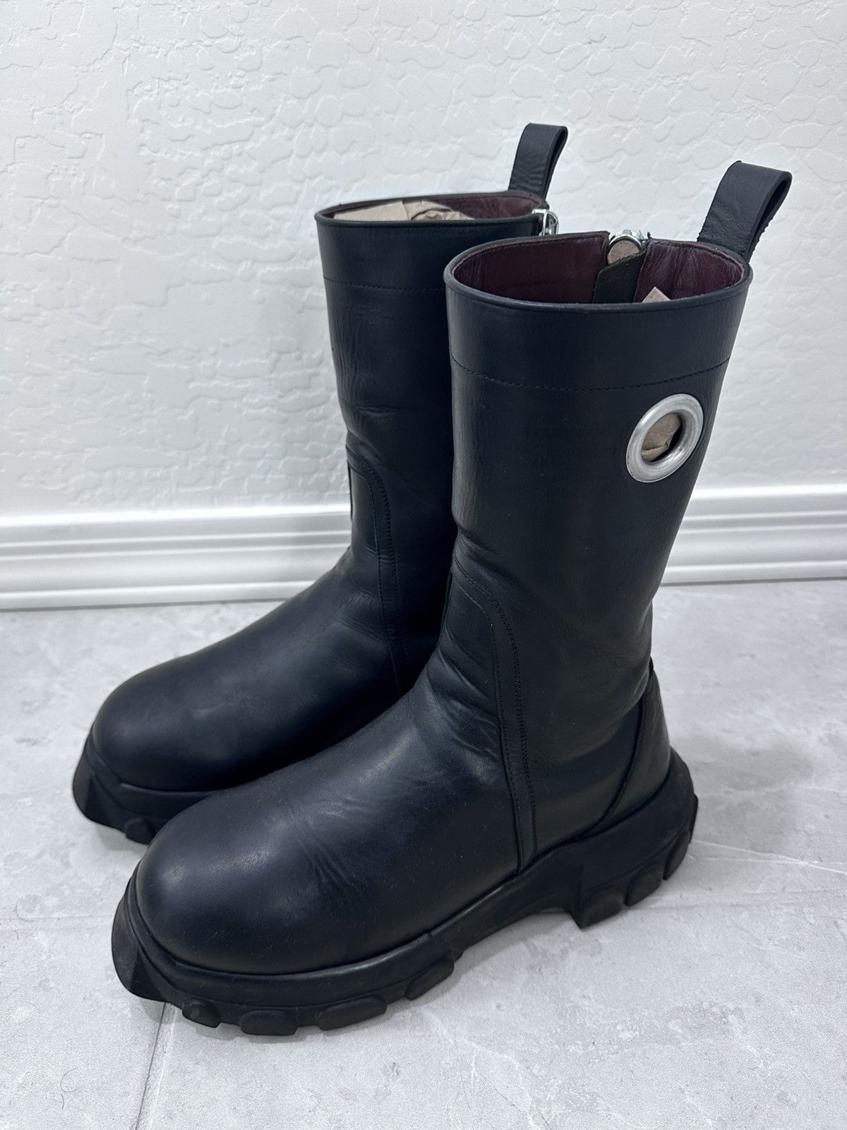 Rick Owens Rick Owens Creeper Bozo Tractor Side Zip Boots | Grailed