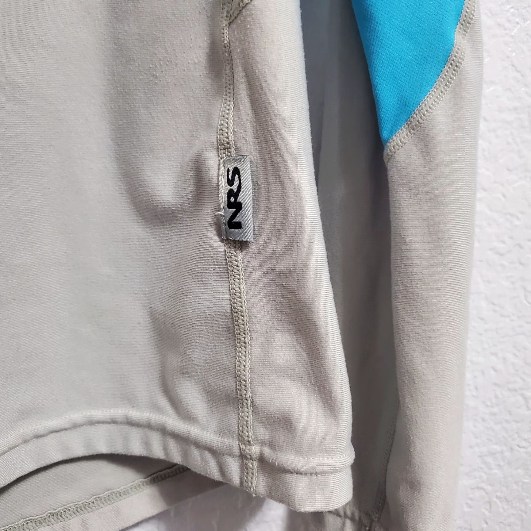 Vintage NRS Womens H2Core Lightweight 1/4 Zip Pullover Gray Blue Long Sleeve L Shirt Mens Size L / US 10 / IT 46 - 6 Thumbnail