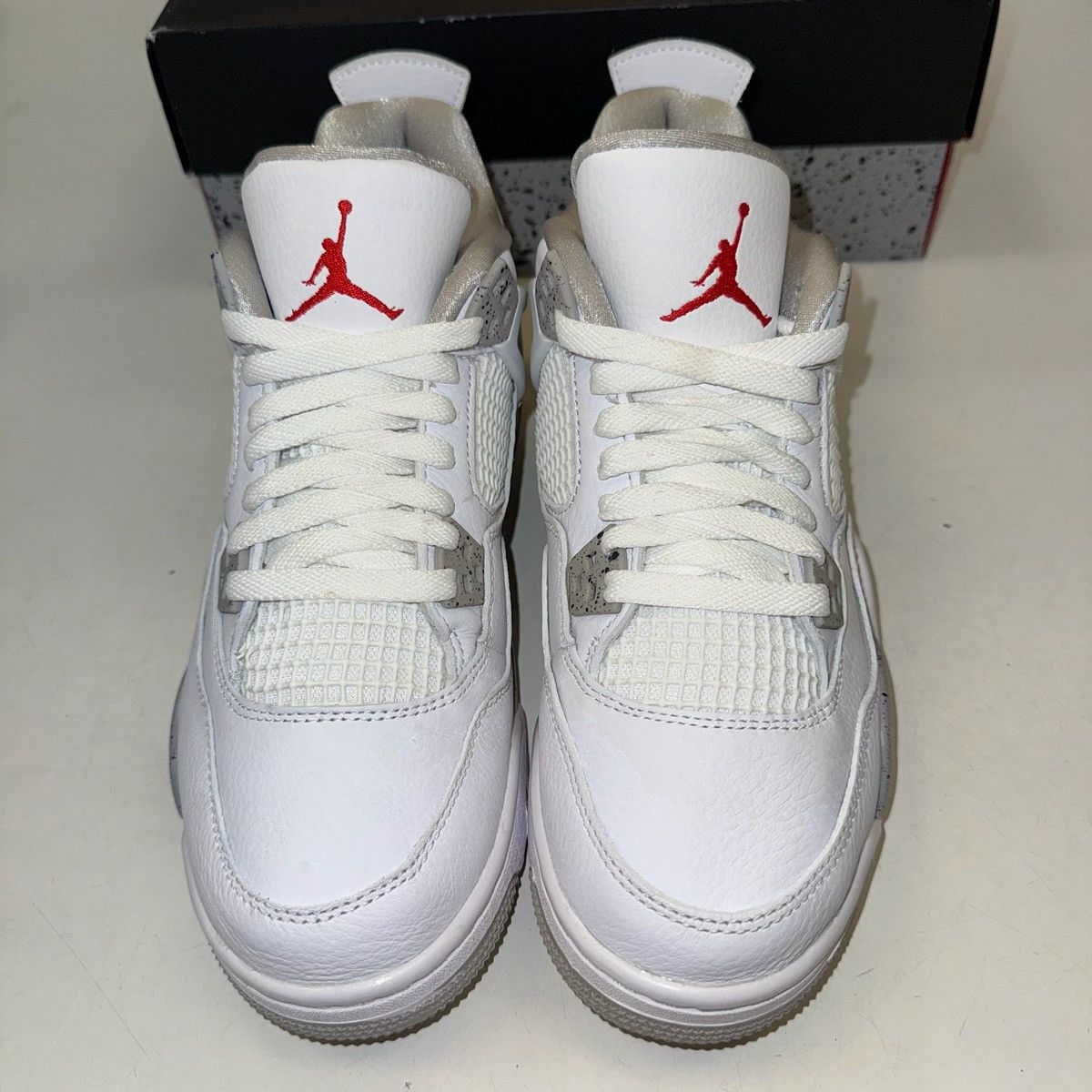 Jordan Brand Size 8.5W -Nike Air Jordan 4 Retro GS White Oreo -DJ4699 100 Size US 8.5 / IT 38.5 - 4 Thumbnail