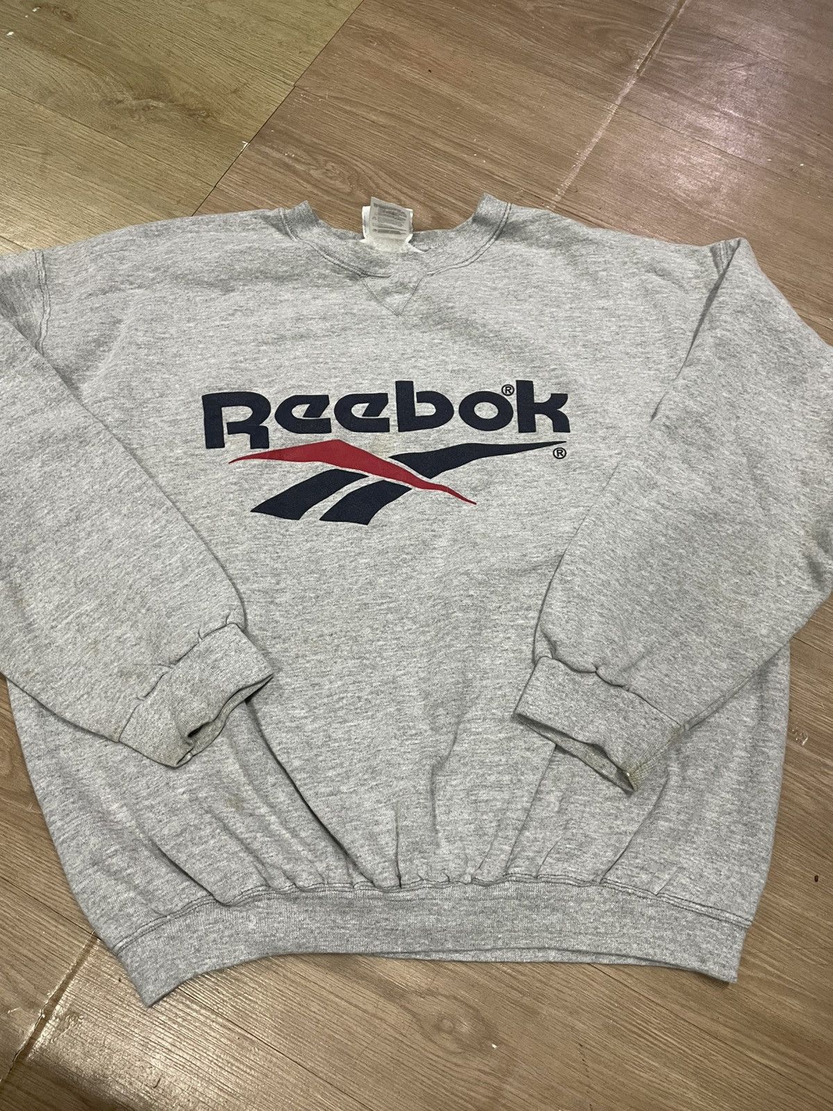 Reebok Vintage reebok big logo sweatshirt Size US XL / EU 56 / 4 - 1 Thumbnail