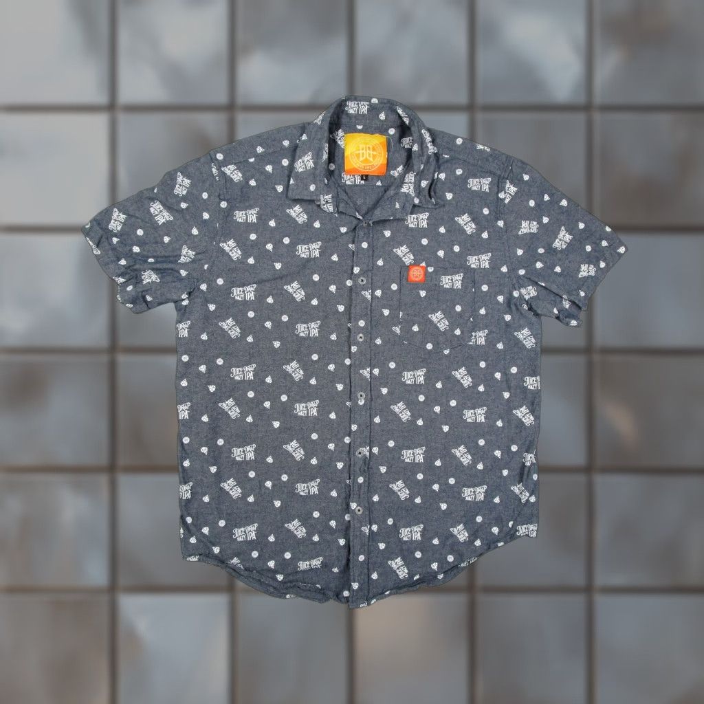 Vintage Breckenridge Brewery Shirt Mens Large Blue Juice Drop Hazy IPA Beer Button Up Size US L / EU 52-54 / 3 - 1 Thumbnail