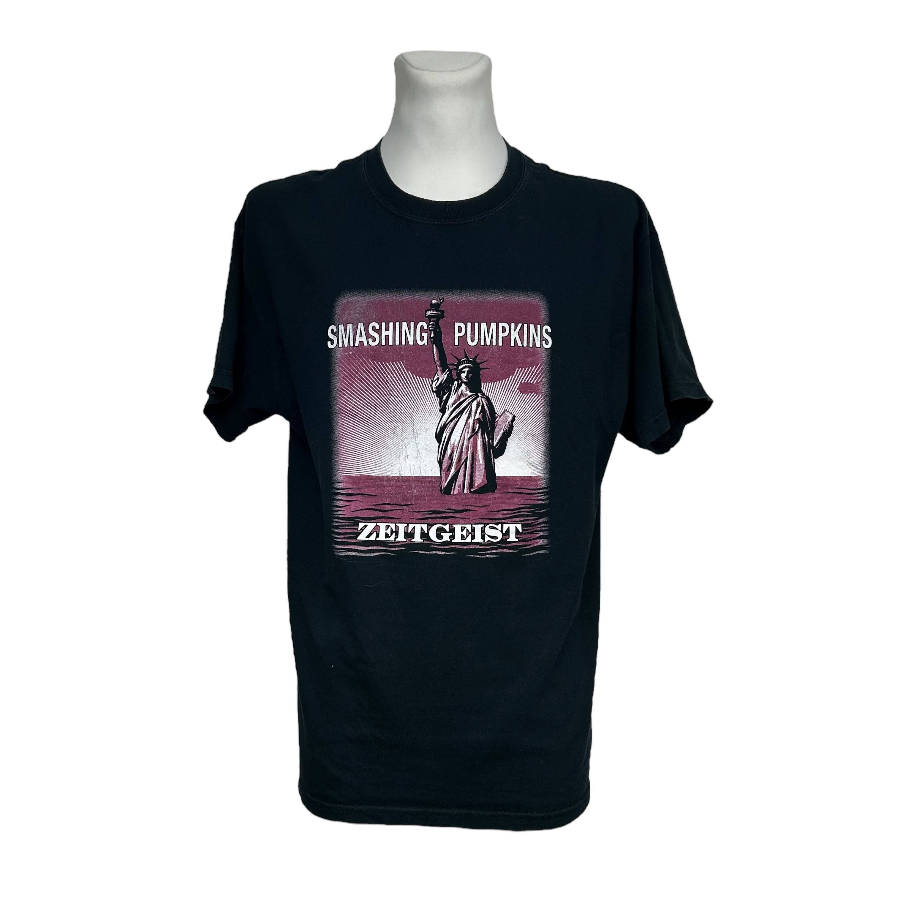 Band Tees × Vintage Smashing Pumpkins 2008 Black Zeitgeist Official T-shirt L Size US L / EU 52-54 / 3 - 1 Thumbnail
