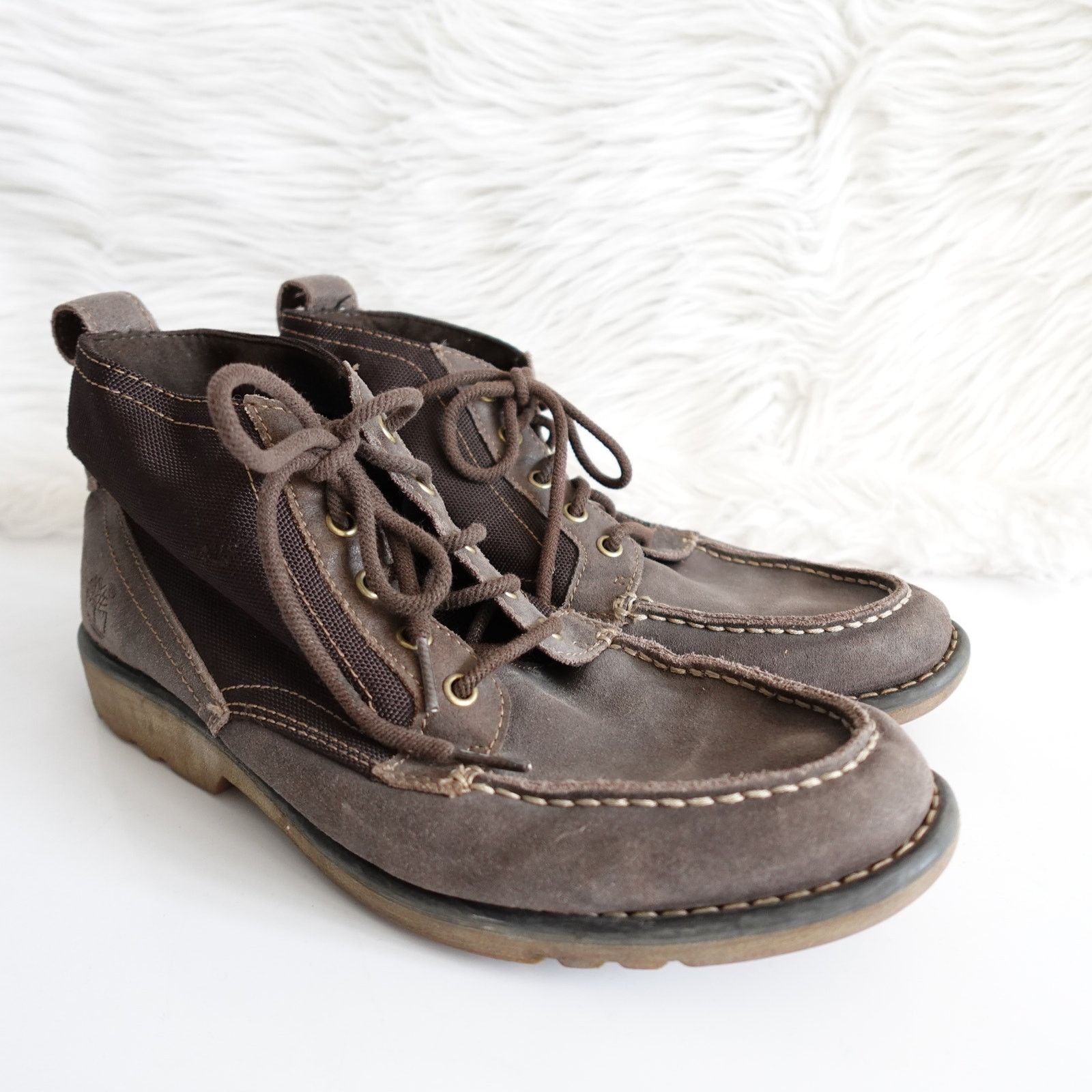 Timberland Timberland Chukka Boots Suede Canvas Brown Earthkeepers Size US 8.5 / EU 41-42 - 2 Thumbnail