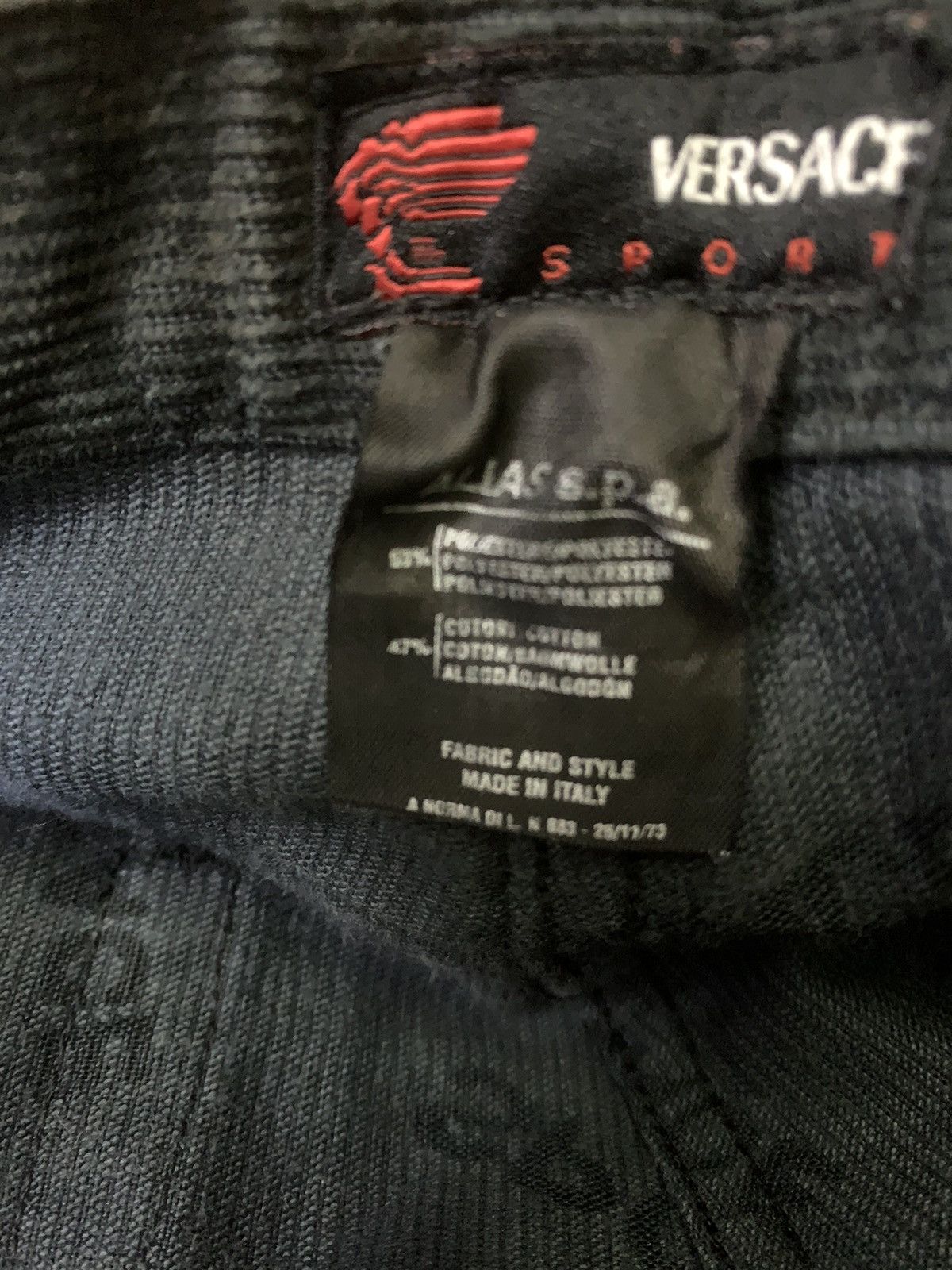Versace 💥Versace Sport Monogram Corduroy Pant Size 28" / US 6 / IT 42 - 8 Thumbnail