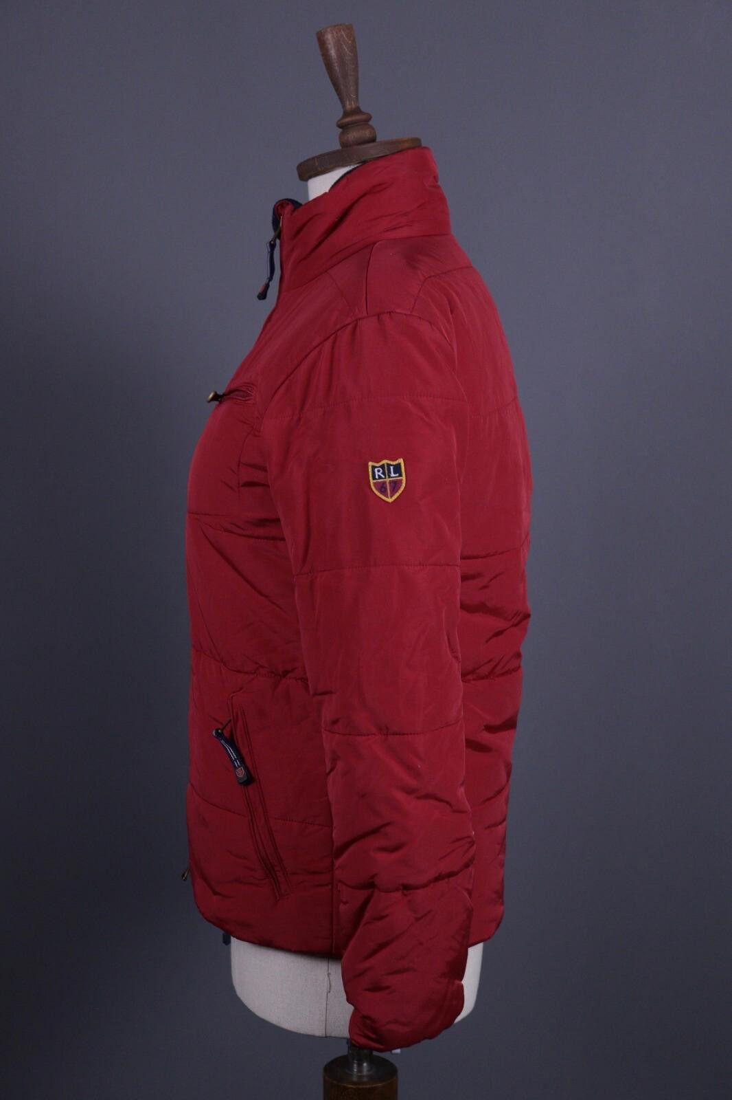 Polo Ralph Lauren Women's Ralph Lauren Red Zip Padded Jacket Size M Size M / US 6-8 / IT 42-44 - 6 Thumbnail