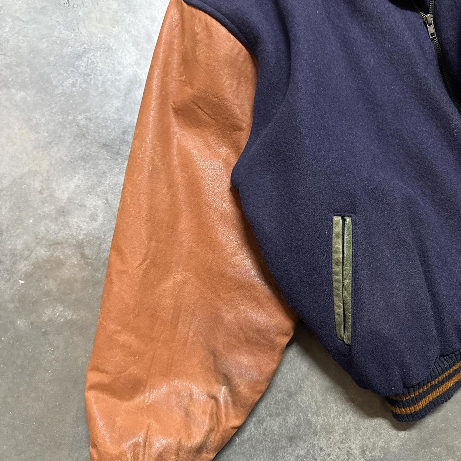 Vintage Vintage 90s Sega Game Works Promo Varsity Leather Jacket Size US L / EU 52-54 / 3 - 5 Thumbnail