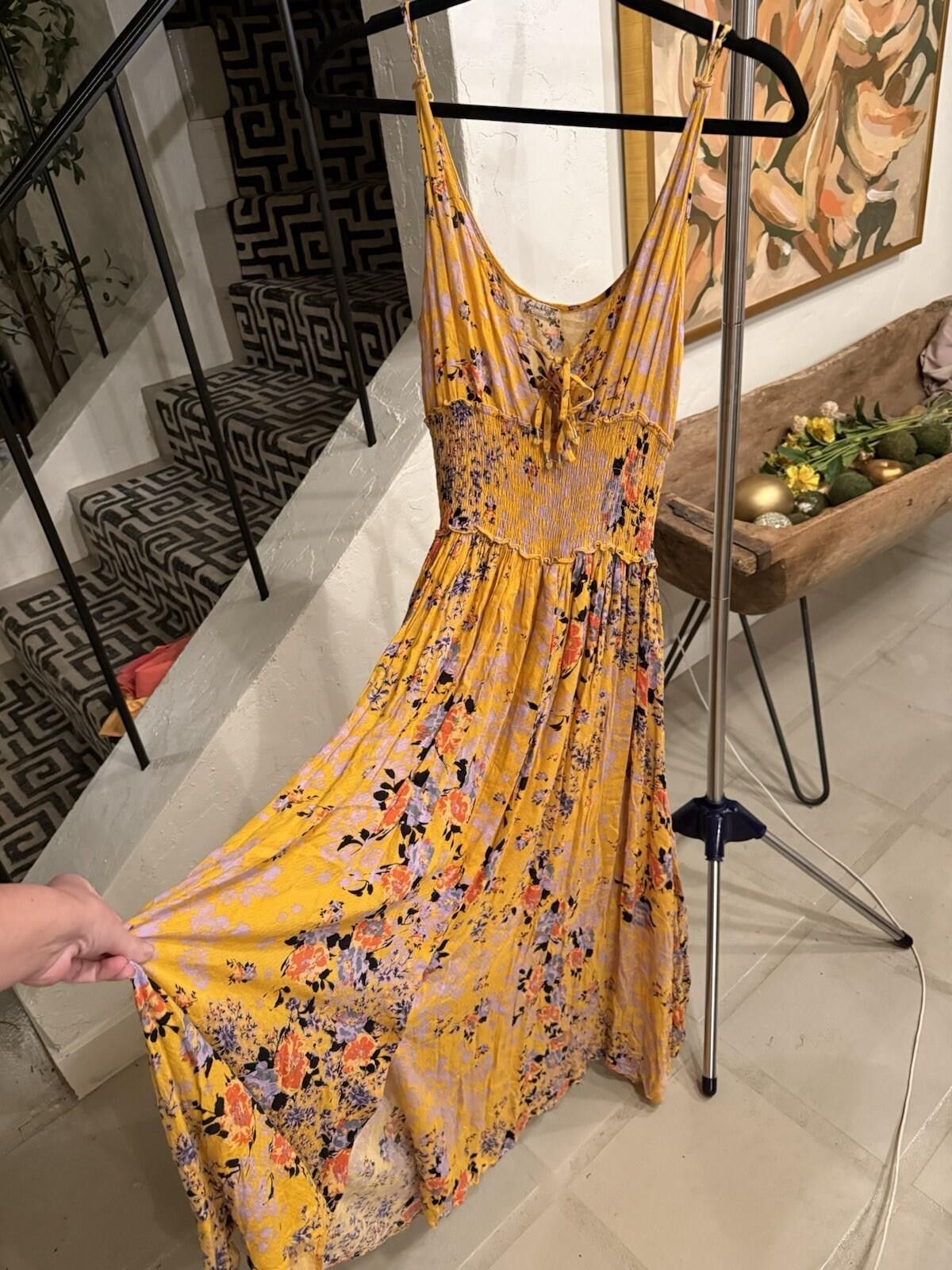 Free People Free People Ready For The Day Floral Maxi Slip Dress XS Size XS / US 0-2 / IT 36-38 - 6 Thumbnail