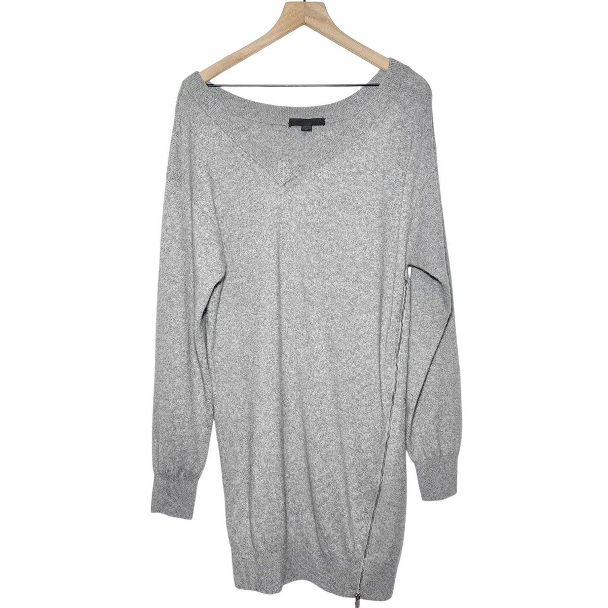 Alexander Wang Alexander Wang Asymmetrical Zip Detail Sweater Dress Size L / US 10 / IT 46 - 1 Thumbnail