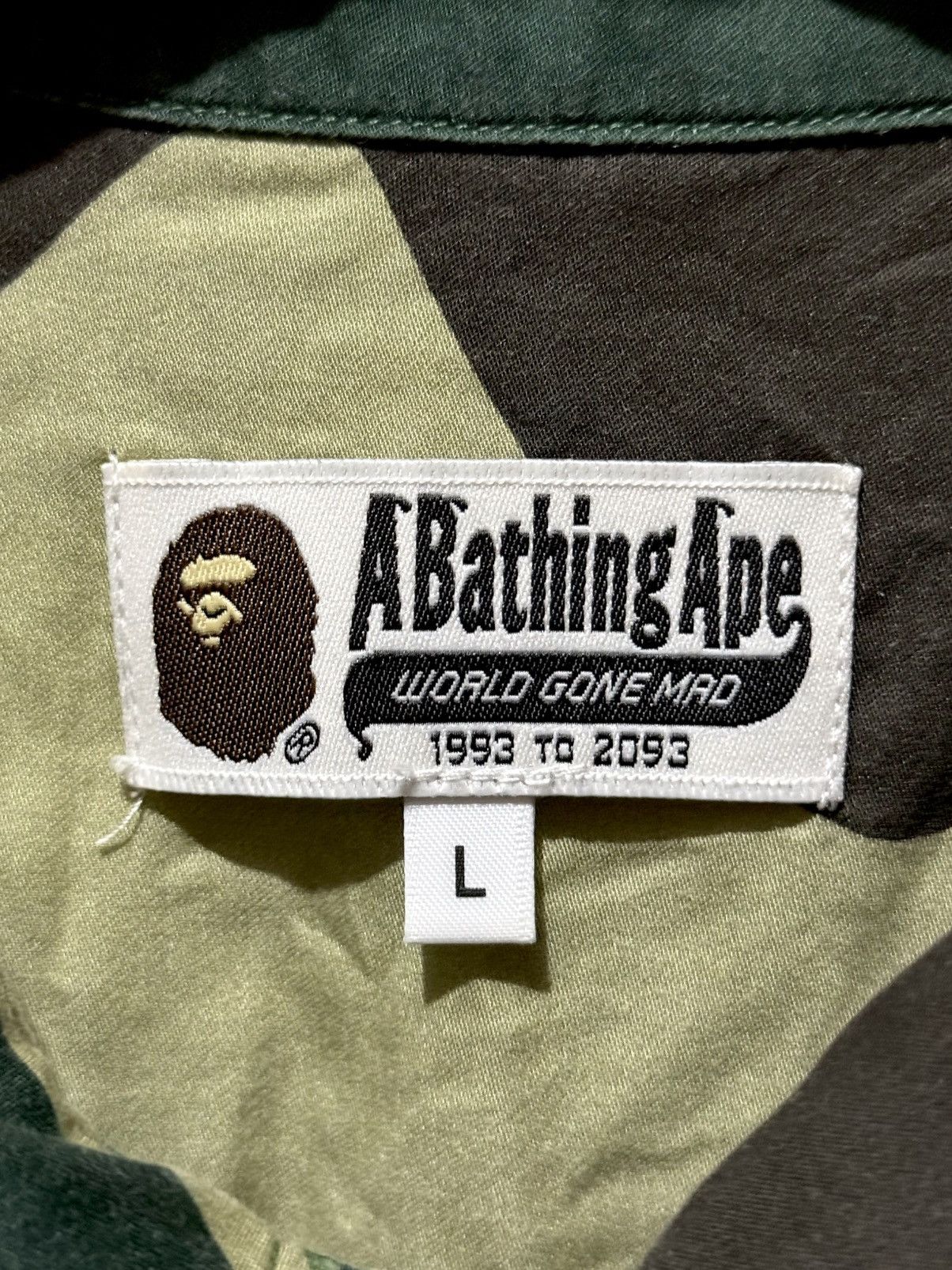 Bape Bape ABC Camo Open Collar Shirt Green Size US XL / EU 56 / 4 - 4 Thumbnail