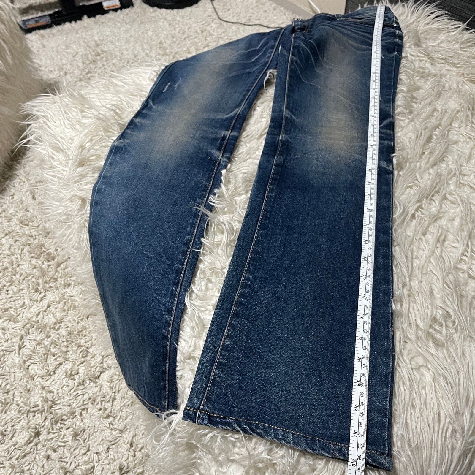 Hysteric Glamour × Japanese Brand × Vintage Vintage Japanese Brand Faded Wash Low-rise Denim Jeans Blue Size 30" / US 8 / IT 44 - 8 Thumbnail