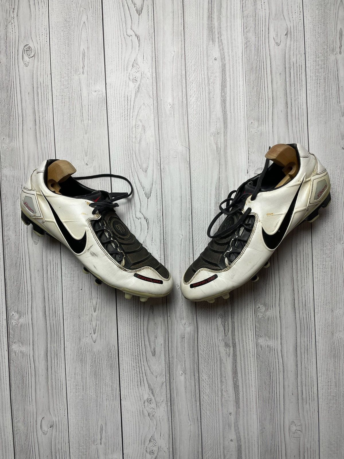 Nike × Vintage Vintage Nike total 90 boots white soccer boots Size US13 Size US 13 / EU 46 - 1 Thumbnail