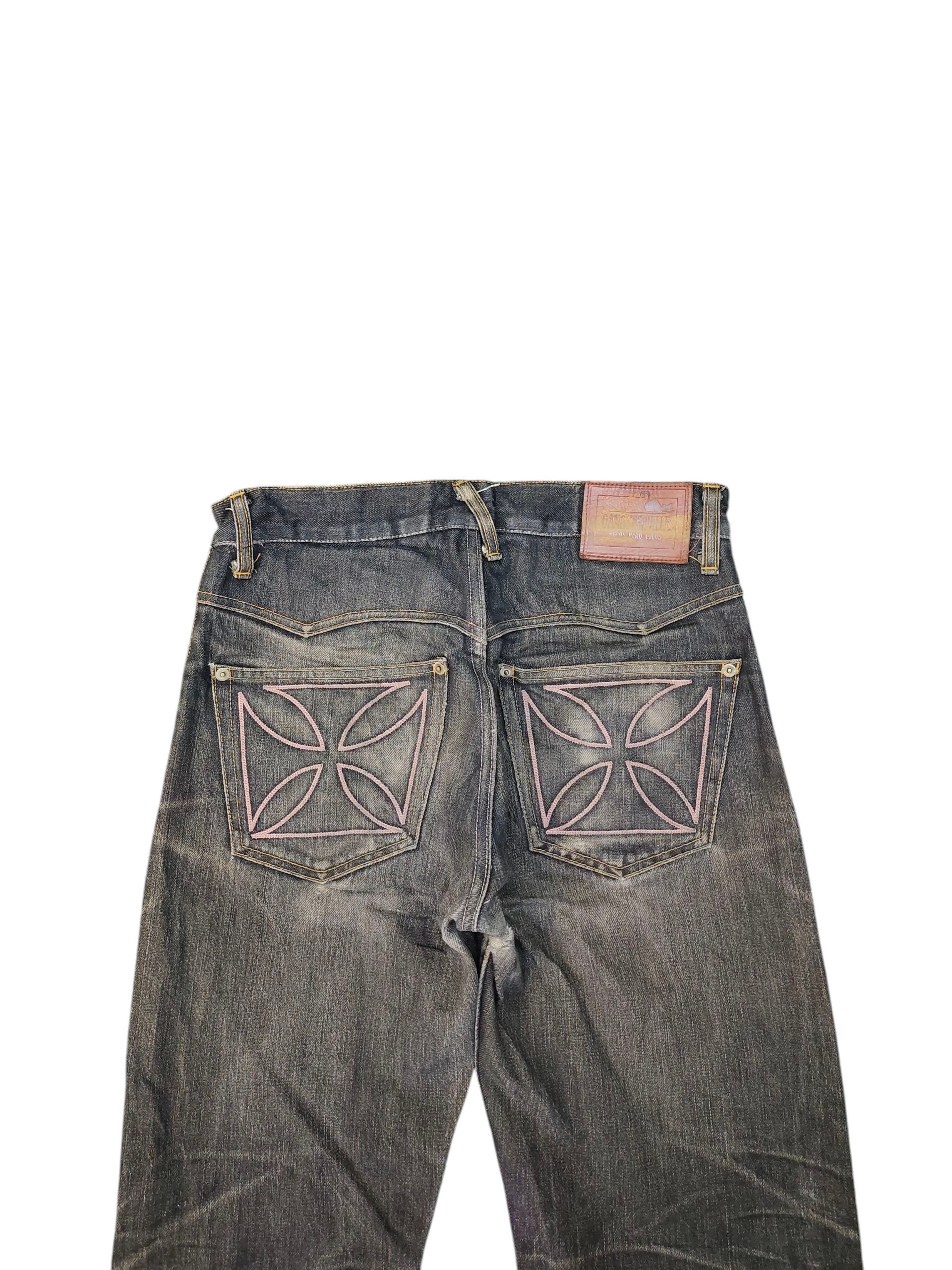 Spiritual Gangster Vintage Gangsterville Selvedge Rusty Distress Denim Jeans Size US 30 / EU 46 - 9 Thumbnail