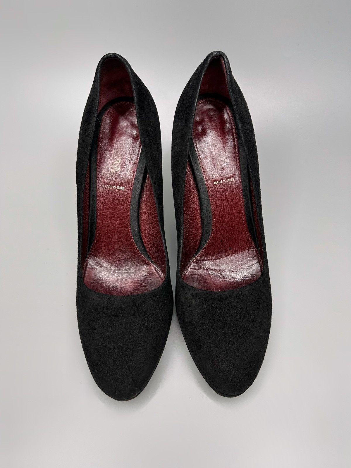 Prada Prada Black Suede Heels Size US 9 / IT 39 - 3 Thumbnail