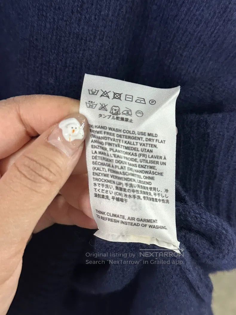 Acne Studios Acne Studios Navy Blue Wool Sweater Size XXS / US 00 / IT 34 - 6 Thumbnail