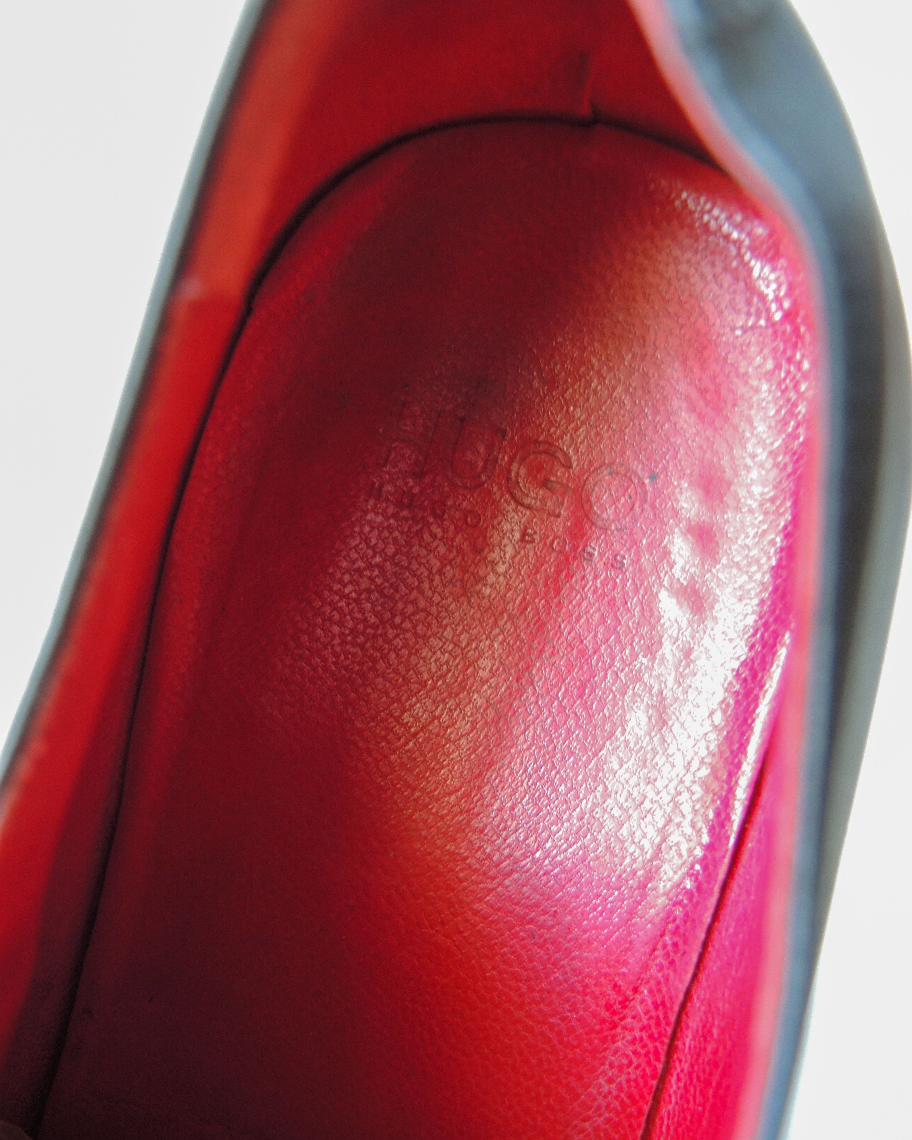 Hugo Boss Hugo Boss Men's Black Leather Dress Shoes EU 42 / US 9 Size US 9 / EU 42 - 11 Thumbnail