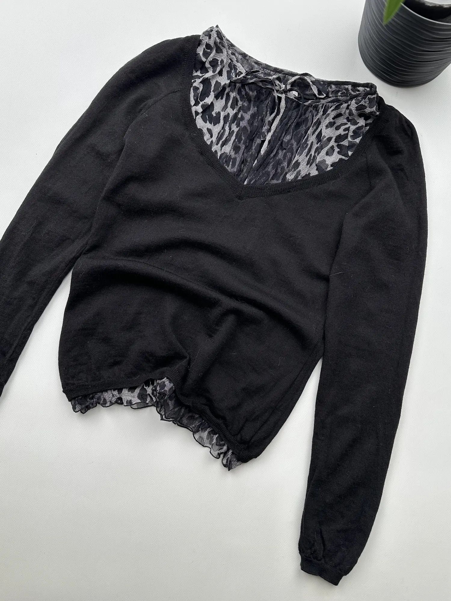 Moschino Moschino Cheap and Chic Vintage Wool Blouse (491) Size S / US 4 / IT 40 - 3 Thumbnail