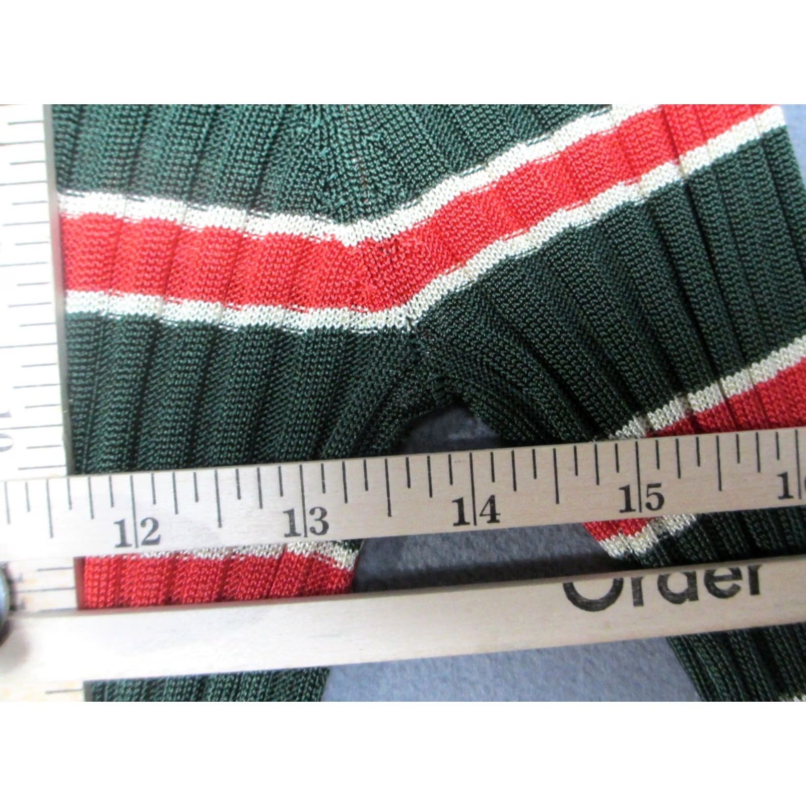 Scotch & Soda Scotch & Soda Maison Scotch Sweater Womens XS Green Red Striped Mille Nuits Pullover Crew Neck Knit Viscose Casual Women XS Green Size XS / US 0-2 / IT 36-38 - 8 Thumbnail