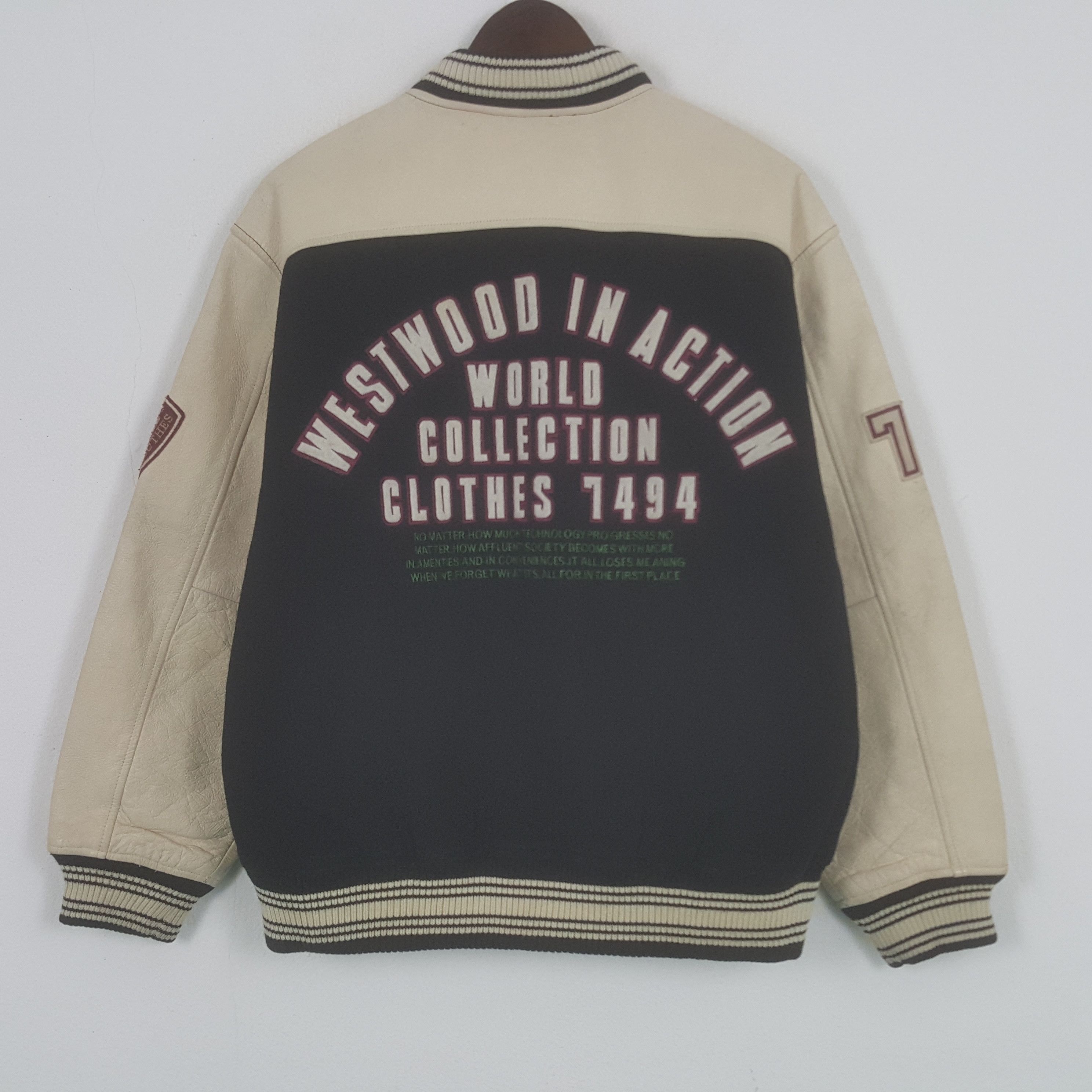 Vintage Vintage Westeood In Action Varsity Jacket Size US L / EU 52-54 / 3 - 1 Thumbnail