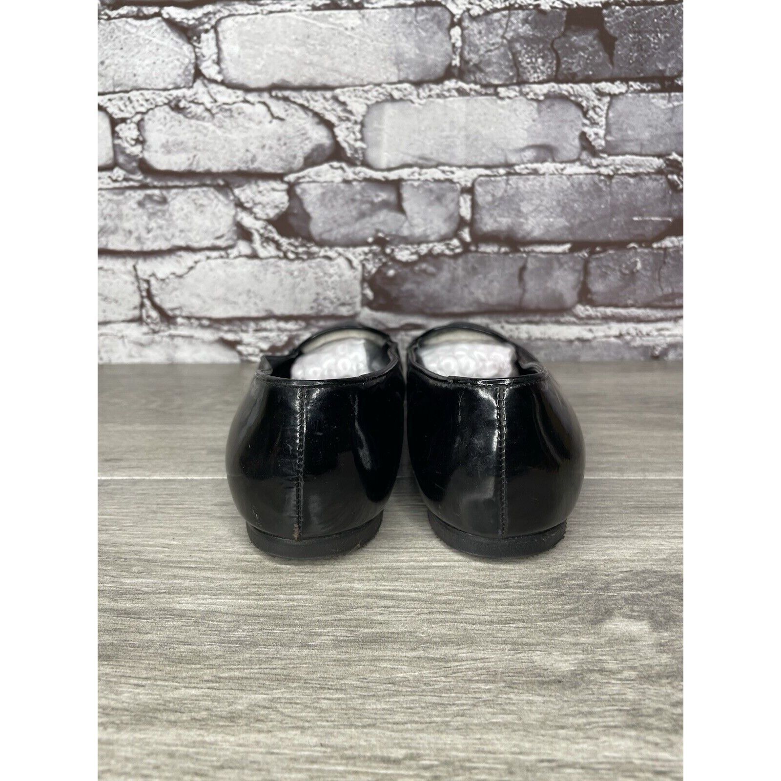 Other Maraolo Black Patent Leather Slip On Loafers Shoes Women Sz Size US 8 / IT 38 - 5 Thumbnail